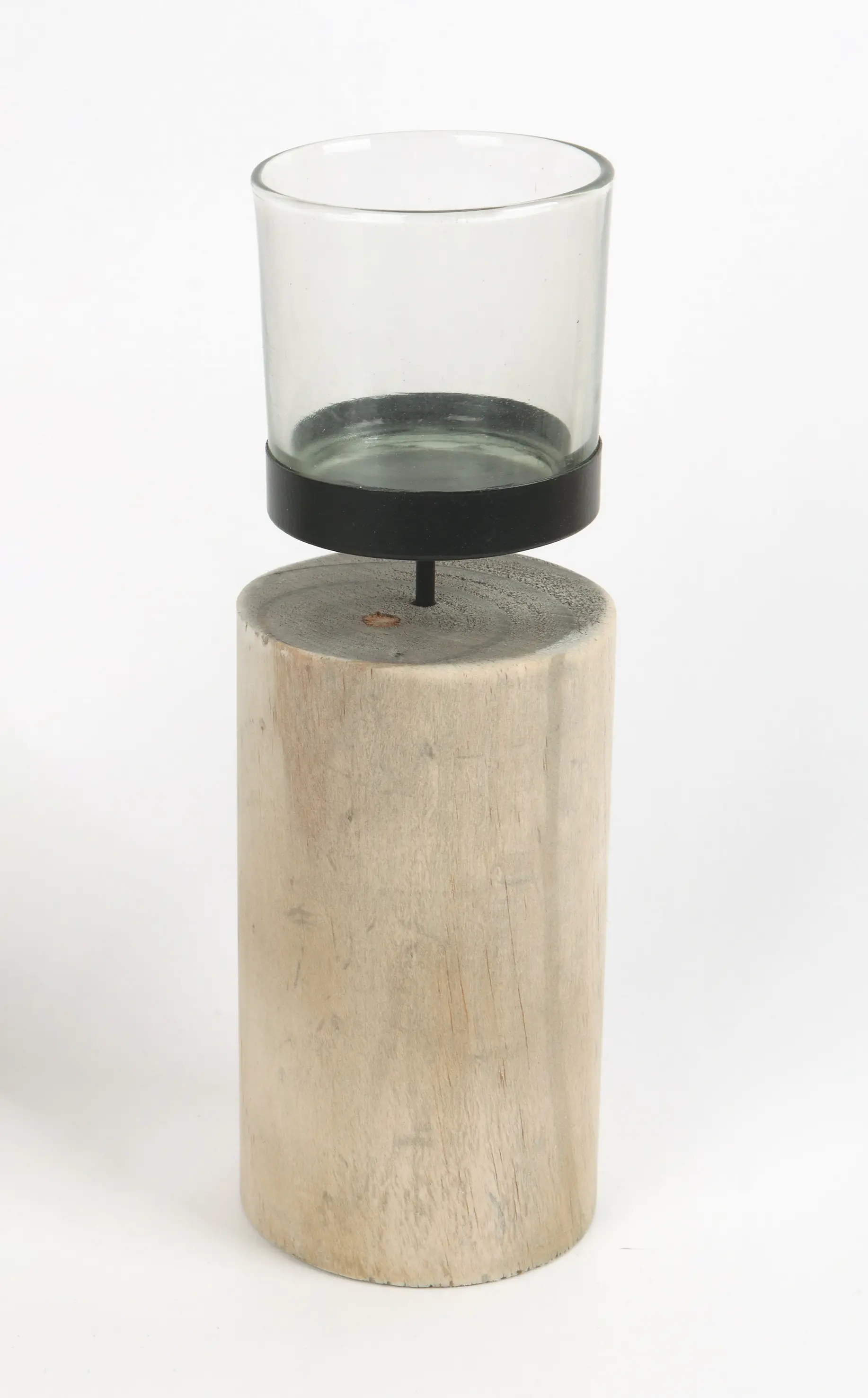 TrendLine Windlicht Holz Ø 26 cm