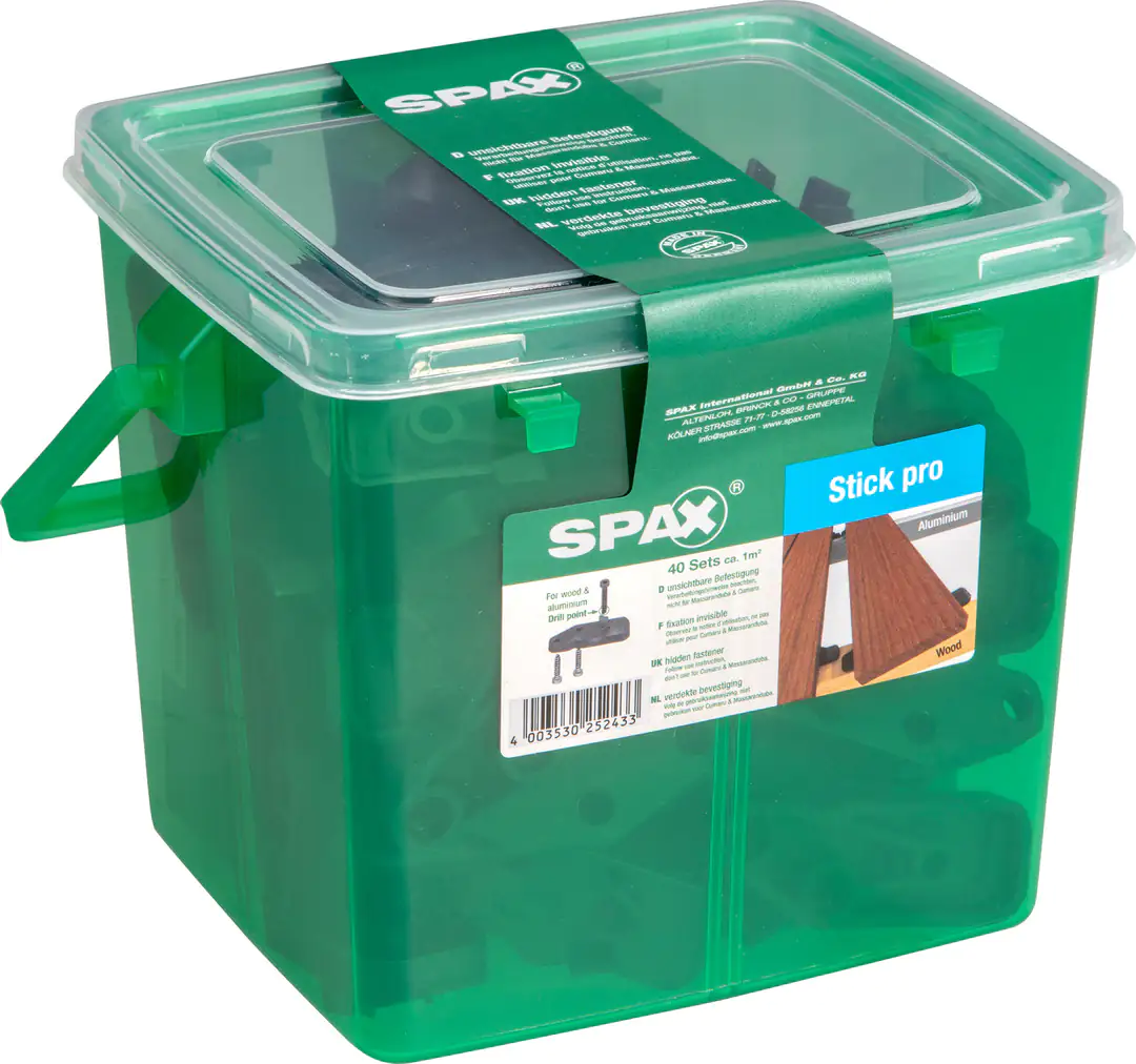 Spax Terrassestick-Set 60 x 20 x 8 mm zum stecken - 40 Stk. Spax Terrassestick-Set 60 x 20 x 8 mm zum stecken - 40 Stk.