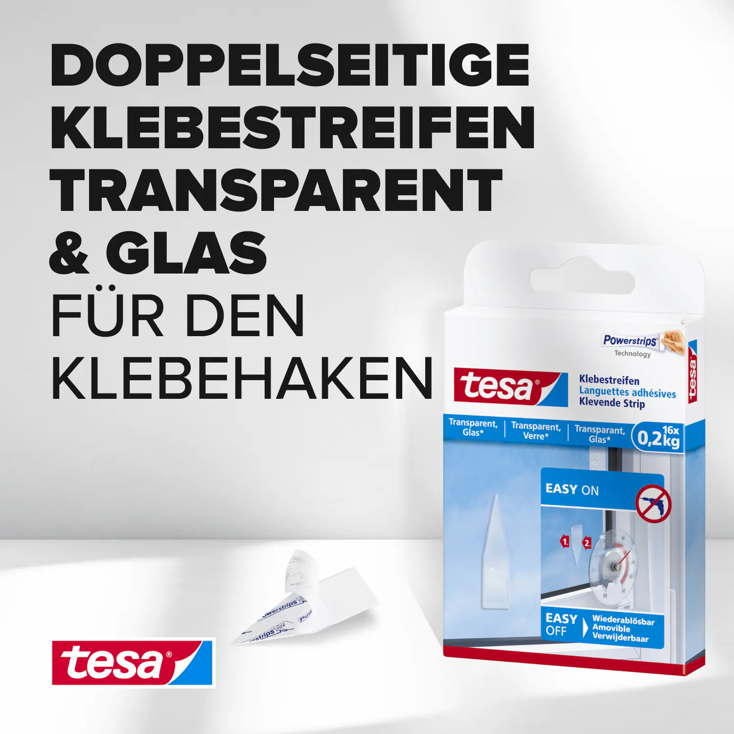 tesa Klebestreifen Traglast 200 g, 16 Stück