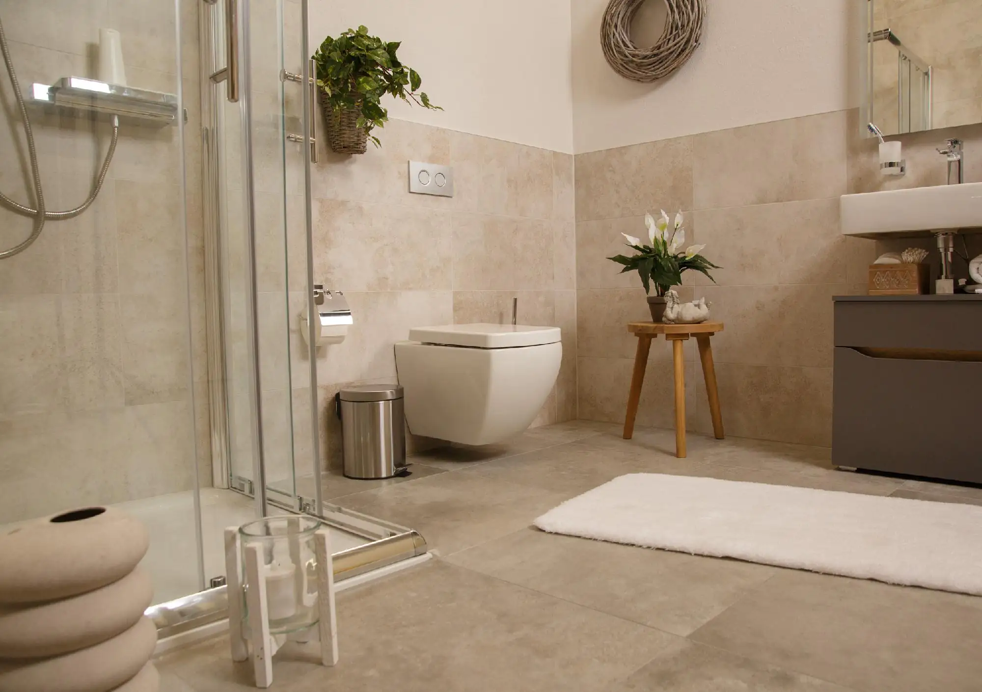 Mica Kunstpflanze Schimdaases hängend grün im Topf 45 x 25 x 25 cm