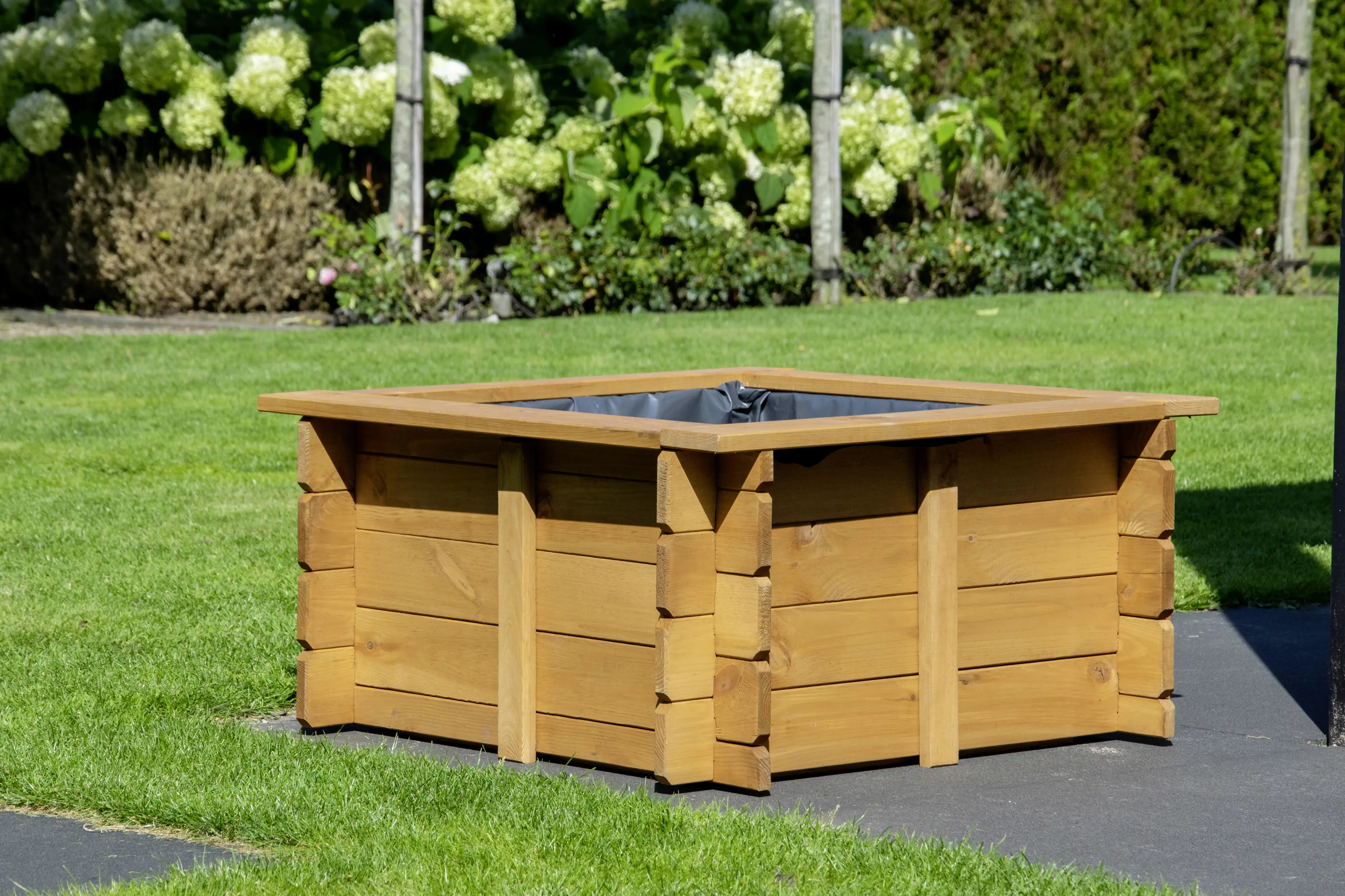 4042085292365_2489333 Dobar Hochteich Square als Hochbeet nutzbar, 78 x 78 x 42 cm