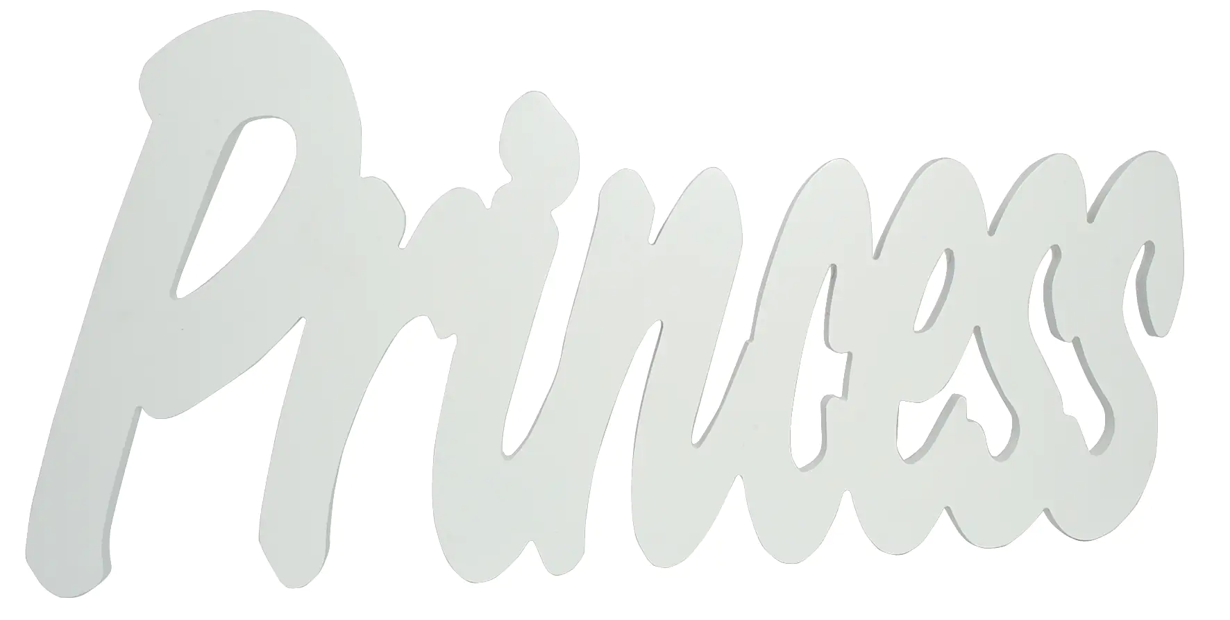 Schriftzug XL Princess weiß  60x29x1,2 cm