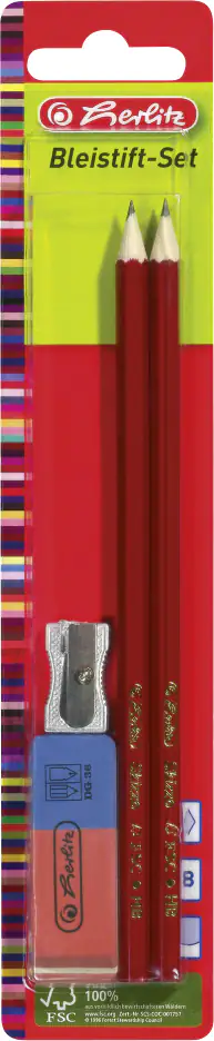 herlitz Bleistift-Set Skizzo 4-teilig 174 mm