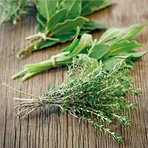 Deco-Glas Bild - Kräuterbund 30 x 30 cm