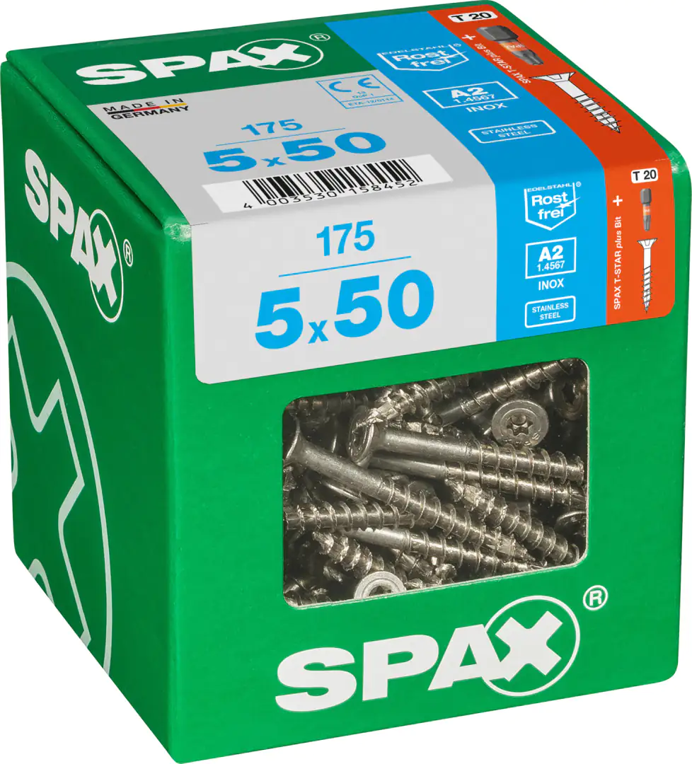 Spax Universalschrauben 5.0 x 50 mm TX 20 - 175 Stk.