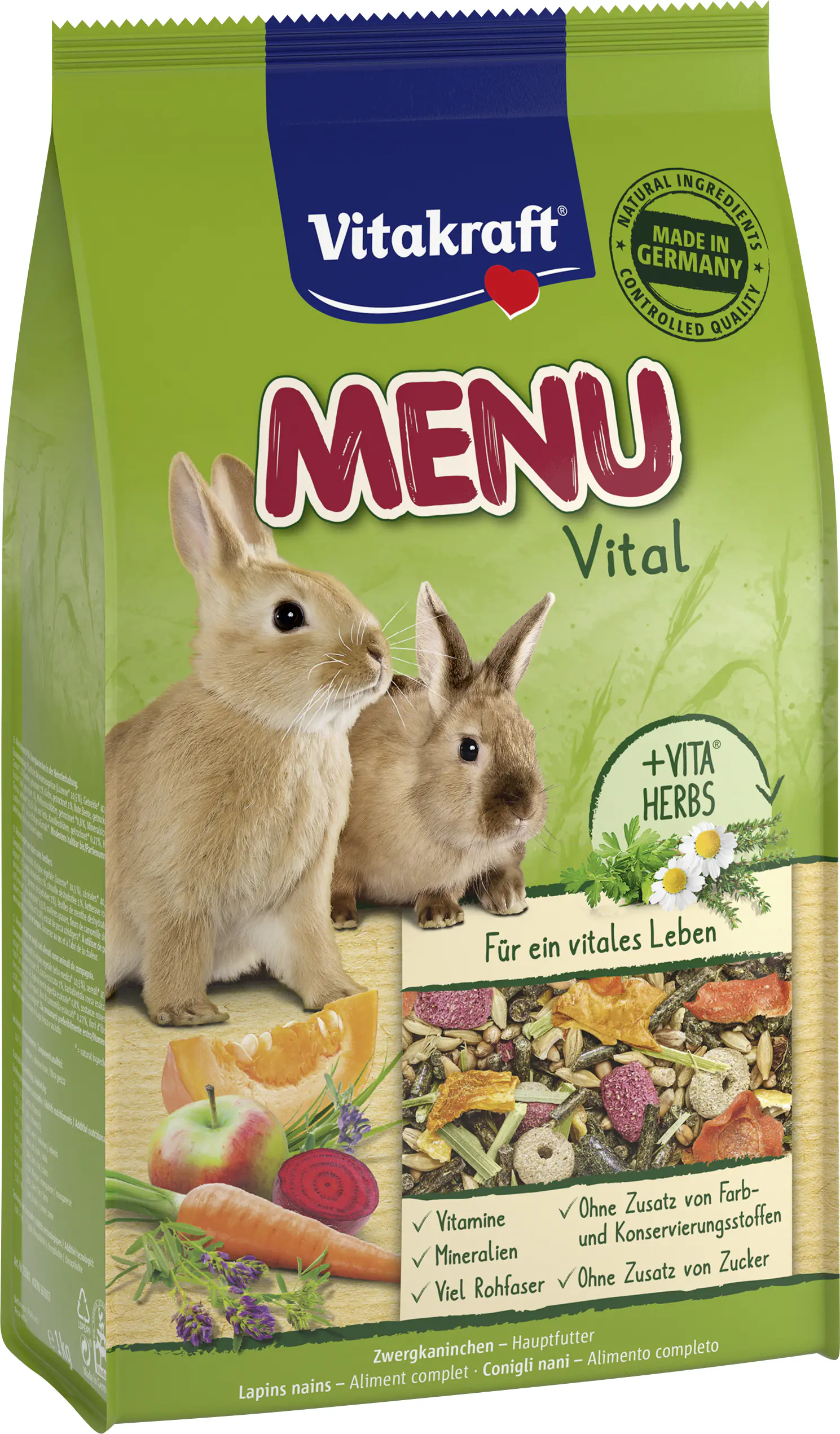 Vitakraft Kaninchenfutter Menu Vital 1 kg