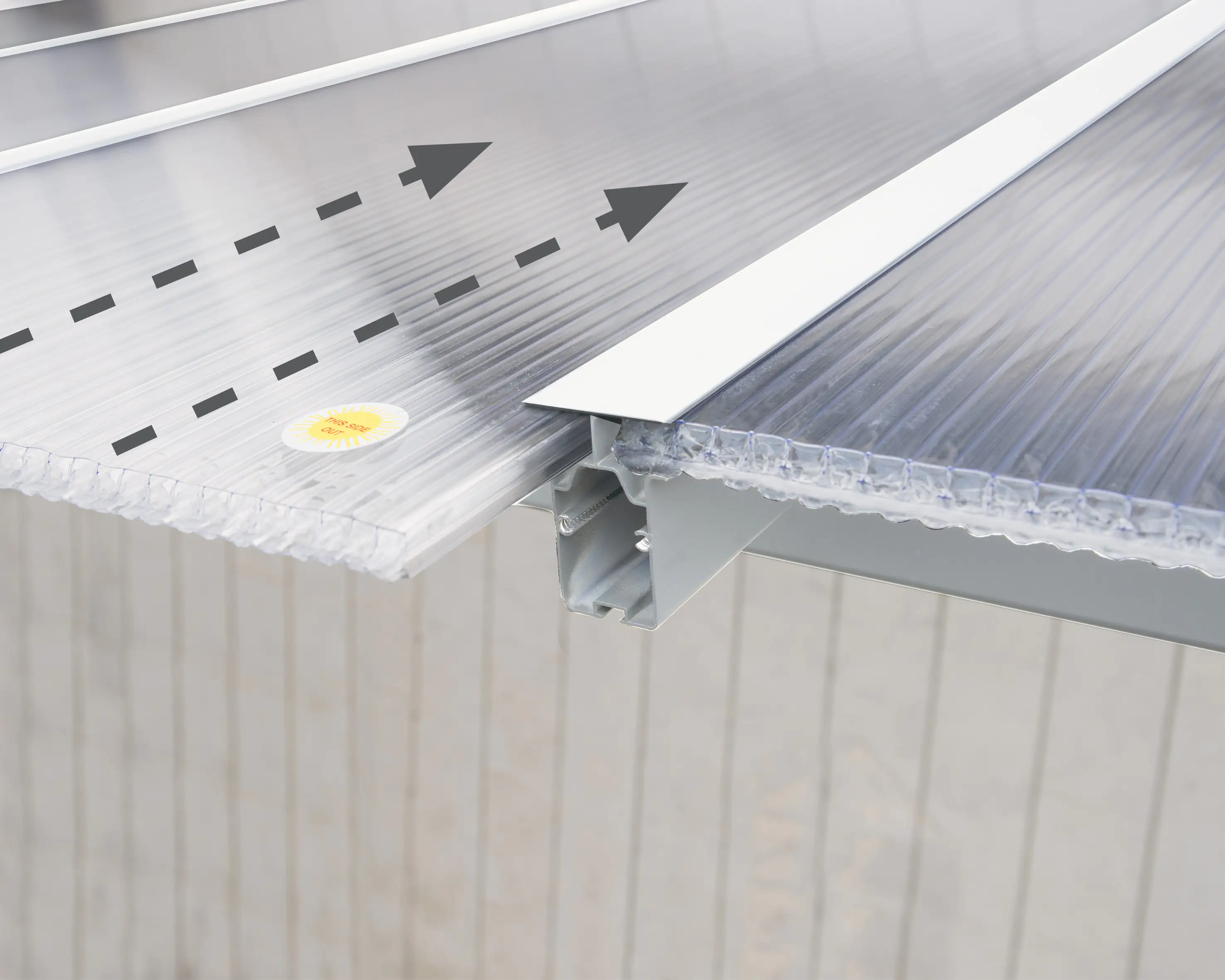 Canopia Terrassenüberdachung Olympia 3x6.1 weiß