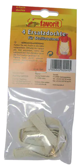 Favorit Ersatzdocht für Sturmlaterne flach 4er Pack, flach