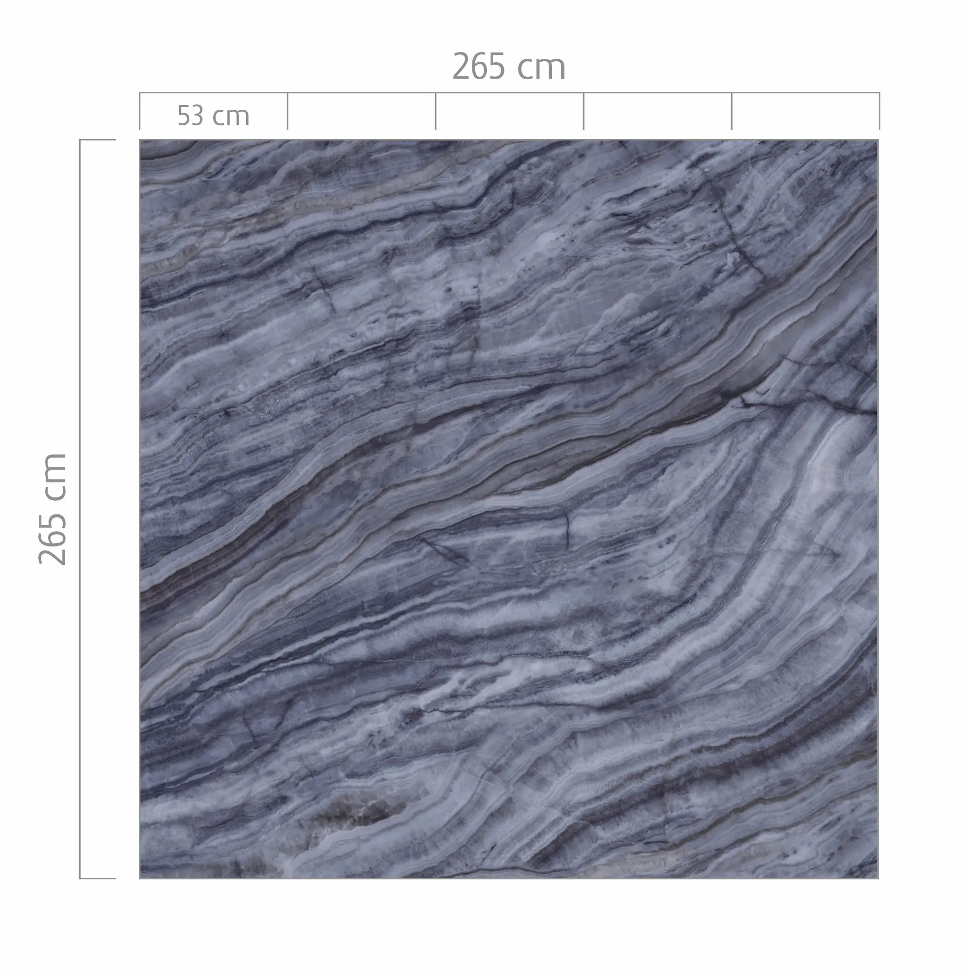 Rasch Vlies Fototapete 364583 Blau-Nachtblau Muster & Motive 2,65 m x 2,65 m