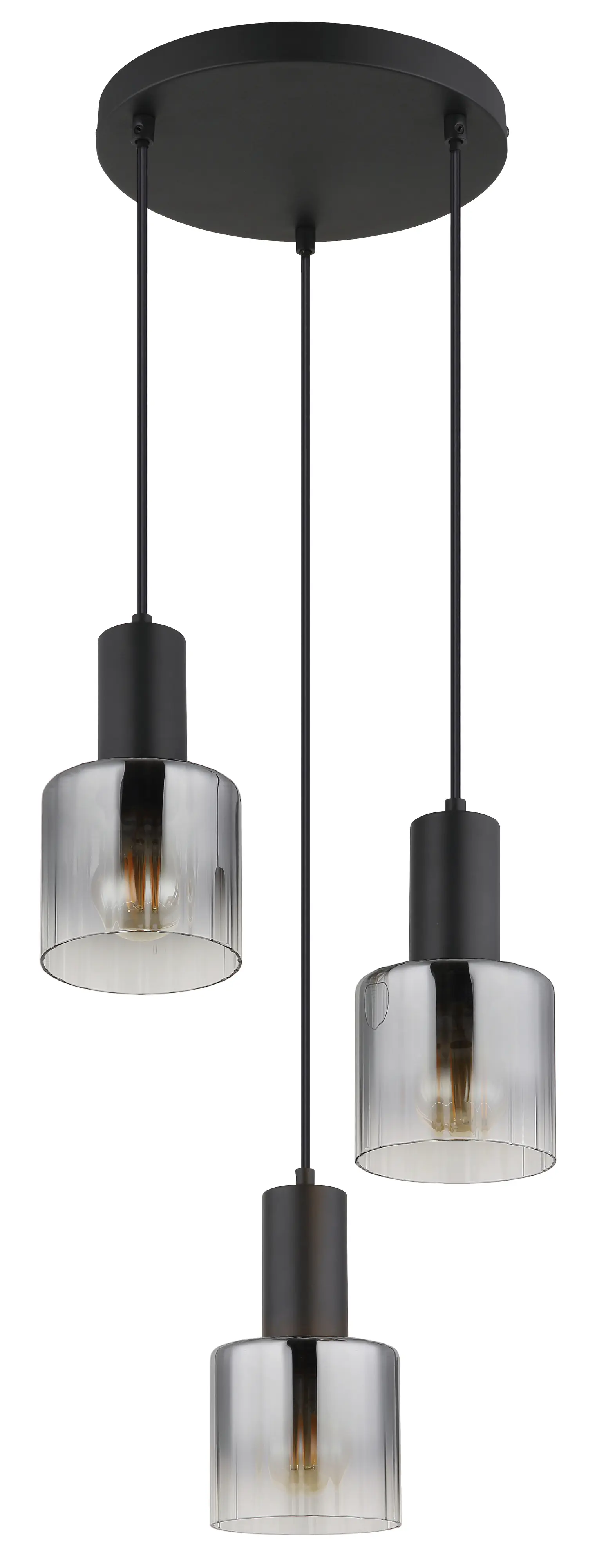 Globo Hängeleuchte Jack Ø 27 x 150 cm schwarz matt