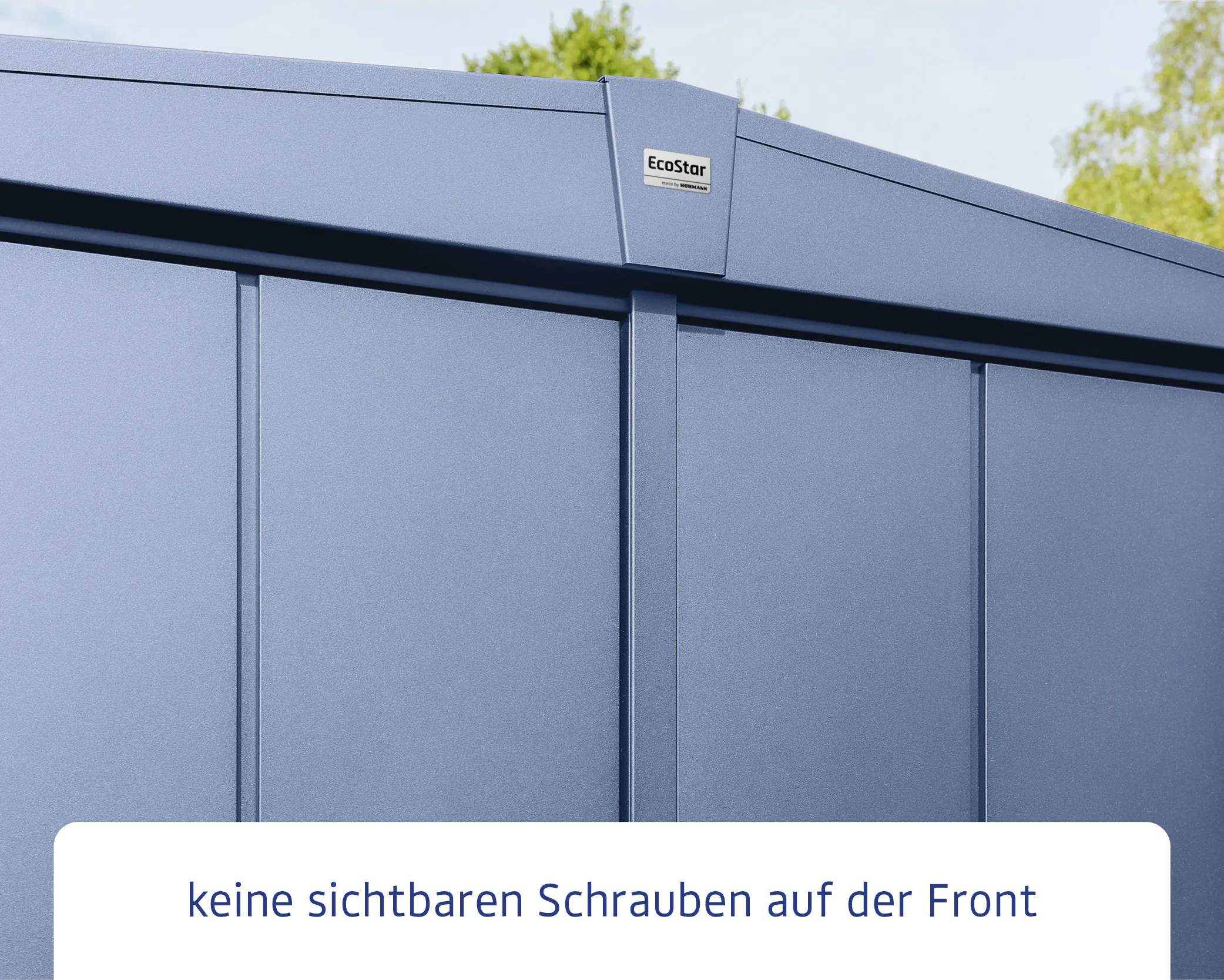 EcoStar Gerätehaus Elegant-S Typ 1 taubenblau