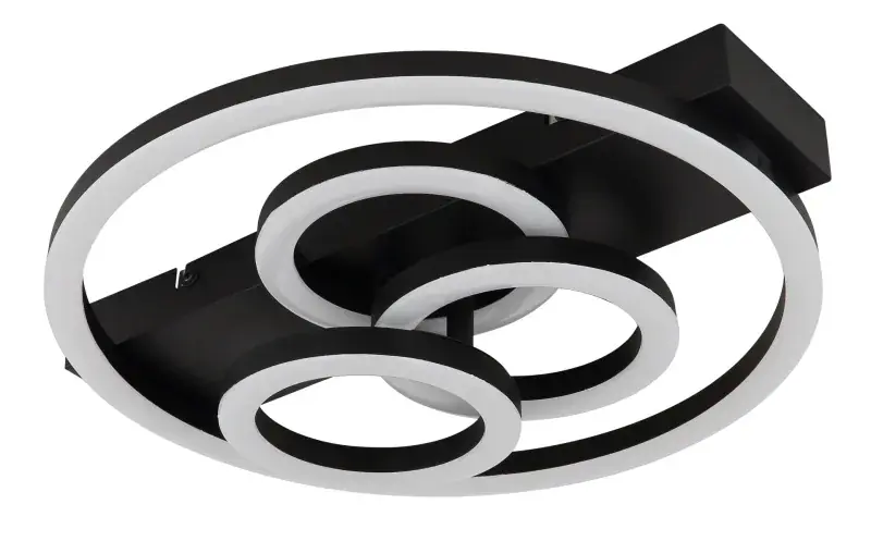 Globo Deckenleuchte Darryl 35 x 33 cm L x B schwarz CCT