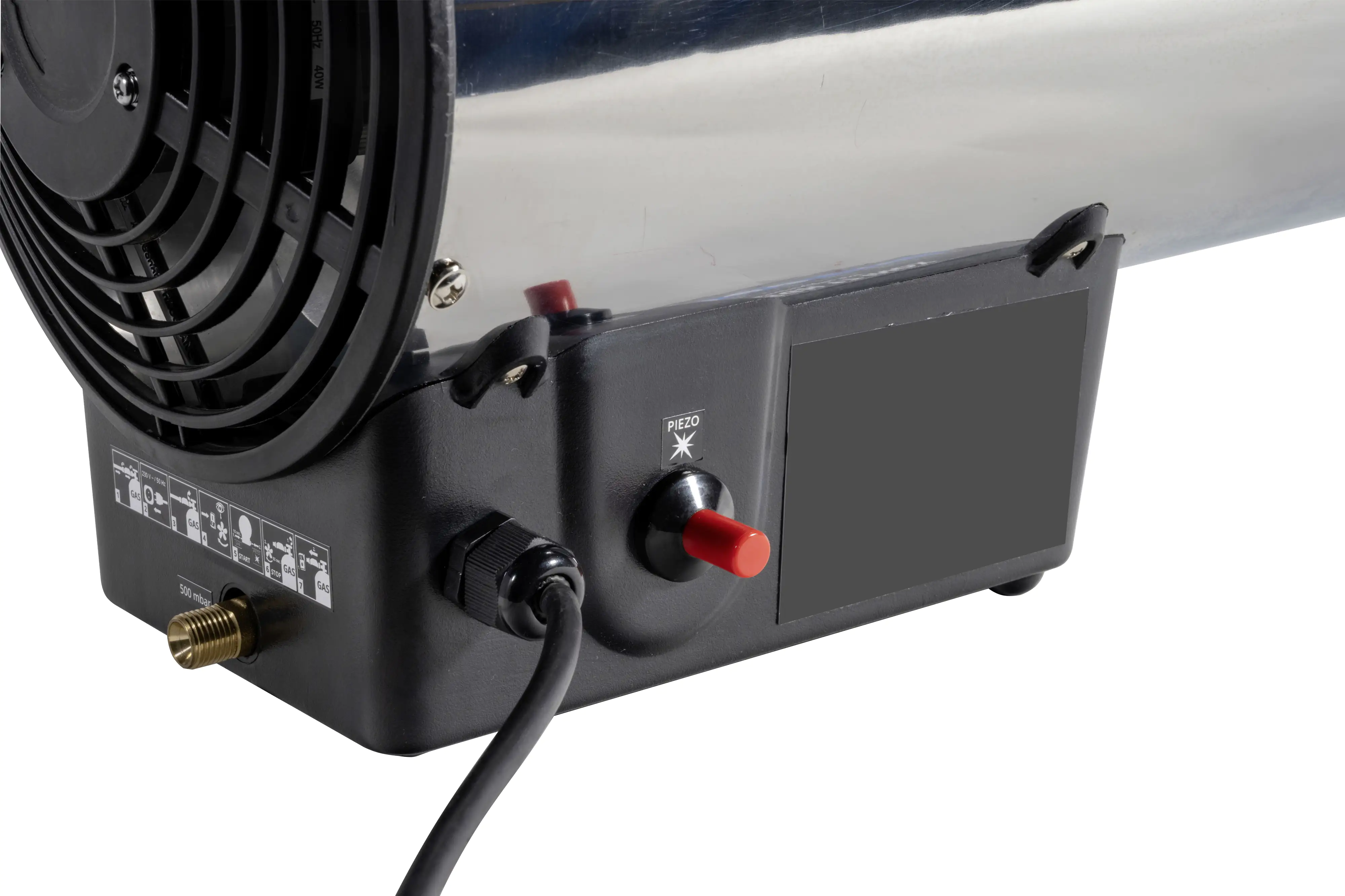 Güde Gasheizgebläse GGH 17 INOX silber/schwarz Güde Gasheizgebläse GGH 17 INOX silber/schwarz