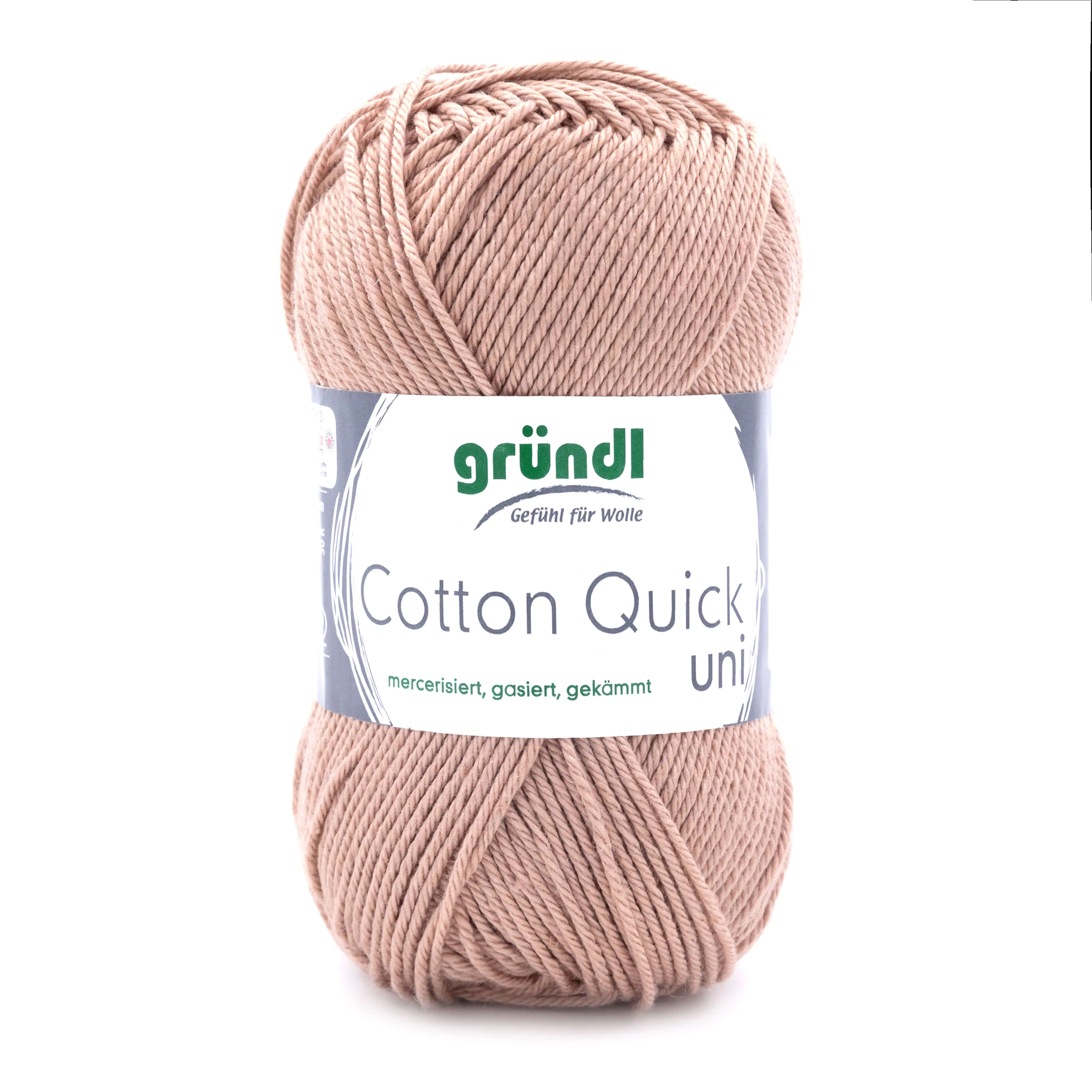 Gründl Wolle Cotton Quick 50 g uni beige