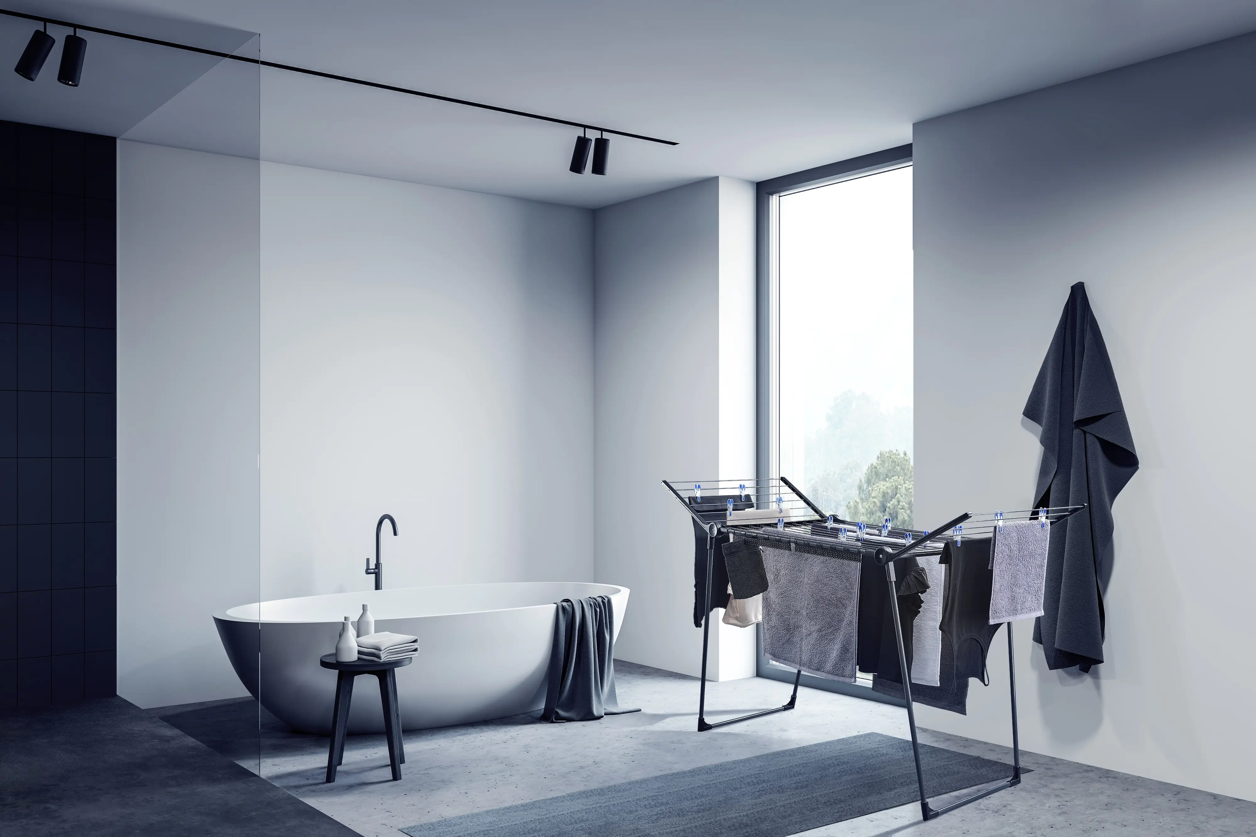 Leifheit Wäscheständer Pegasus 180 Solid Black