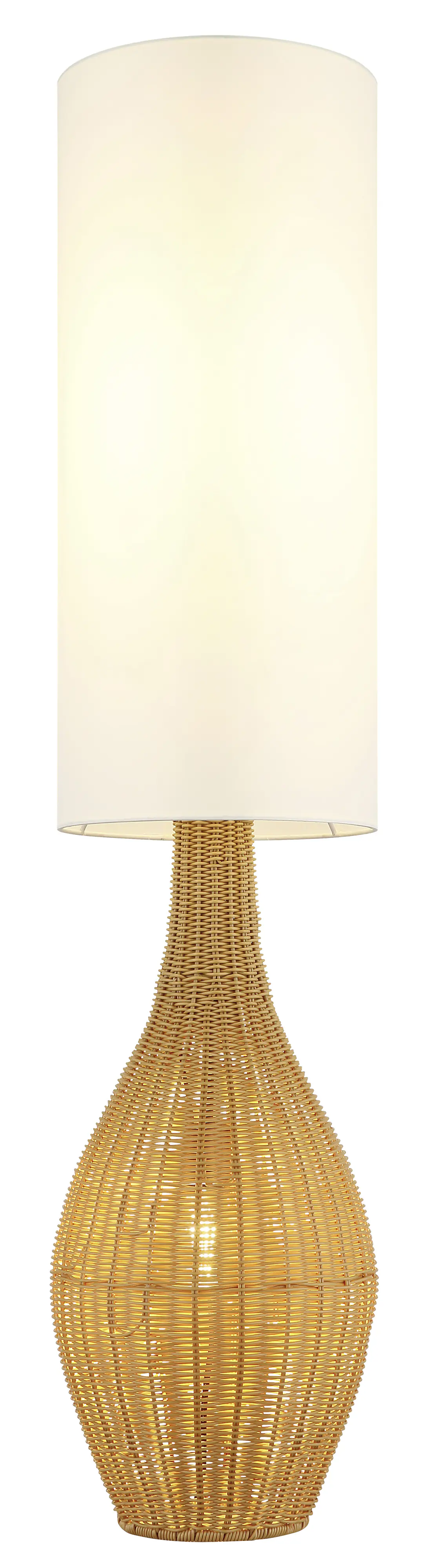 Globo Stehleuchte Anko 125 cm braun rattan-optik