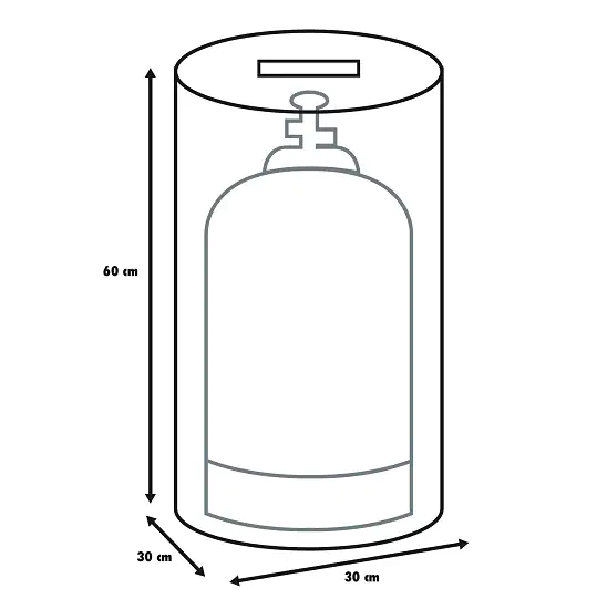 4333692036924 Primaster Schutzhülle Universal für Gasflaschen 11 kg