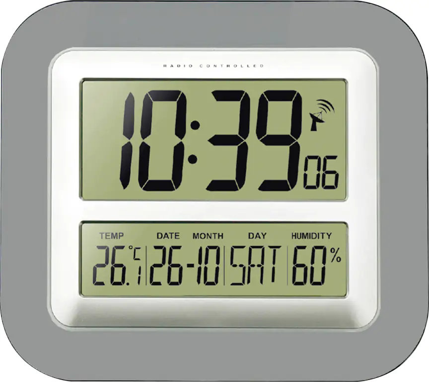 4029665180069 Technoline Funkwanduhr WT 8006 grau