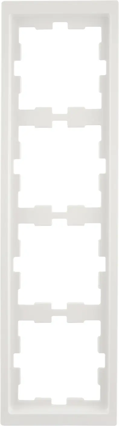 Merten Abdeckrahmen 4fach Serie D-Life, Lotosweiß, MEG4040-6535