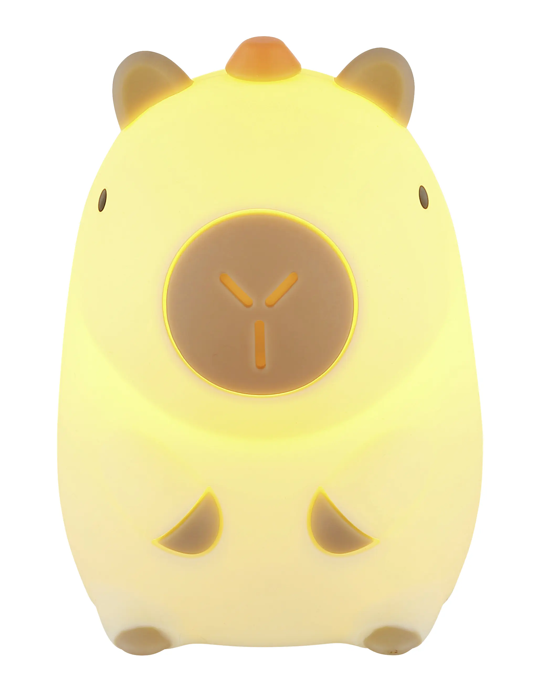 Globo Akku Tischleuchte Caybara 1,5W RGBW braun Kunststoff