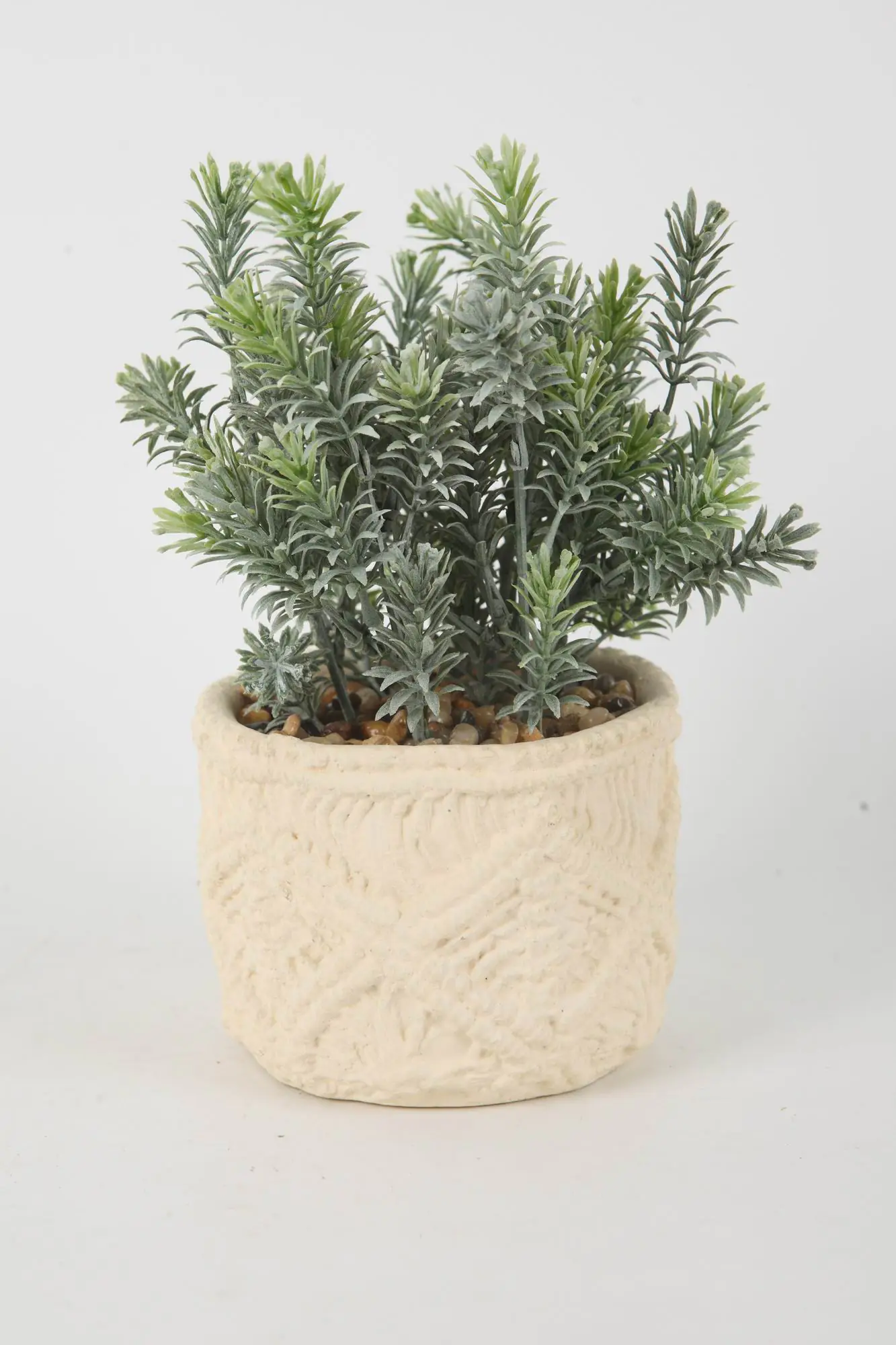 TrendLine Kunstpflanze Lavendel Ø 12 x 24 cm grün/weiß