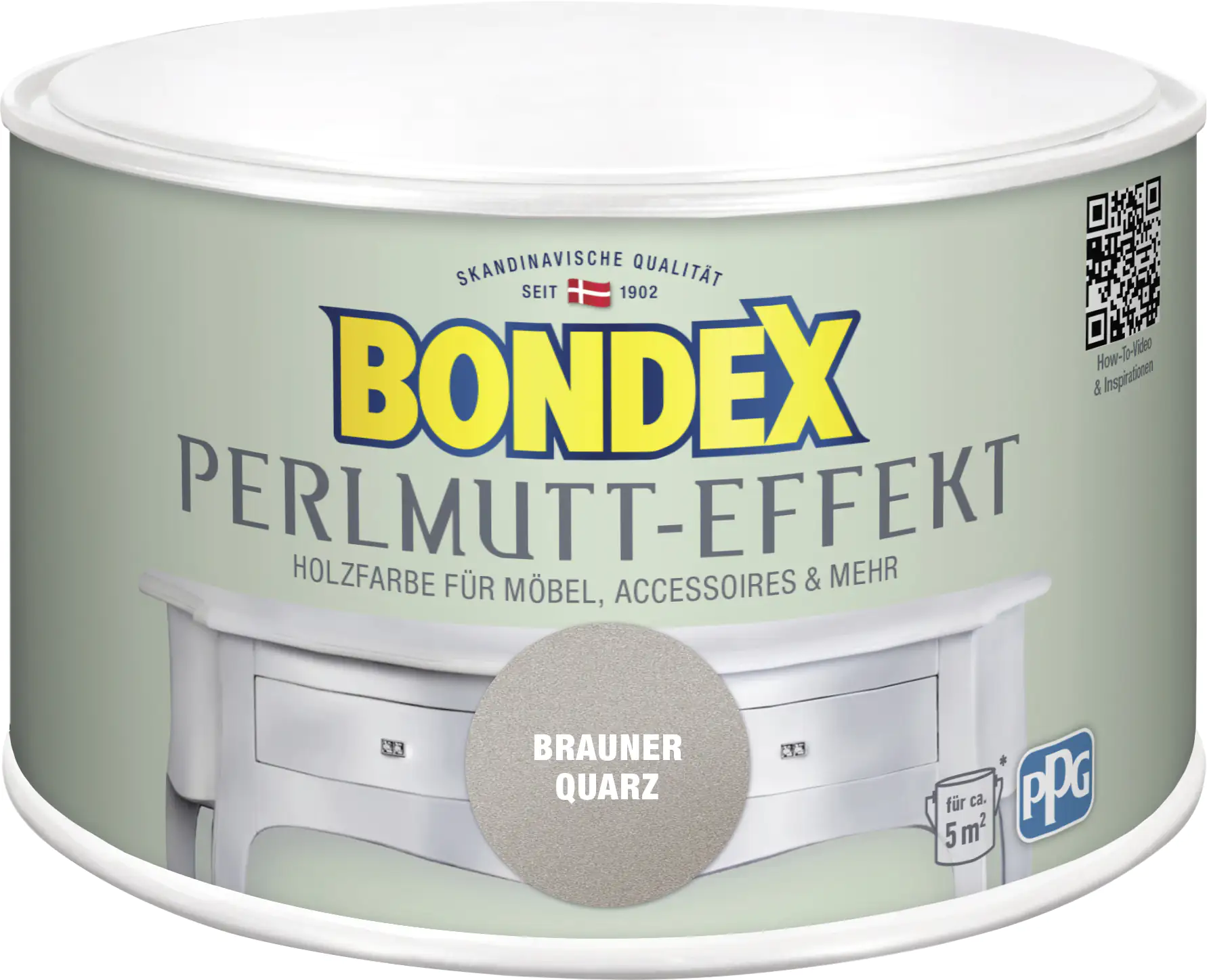 Bondex Holzfarbe Perlmutt-Effekt 500 ml brauner quarz