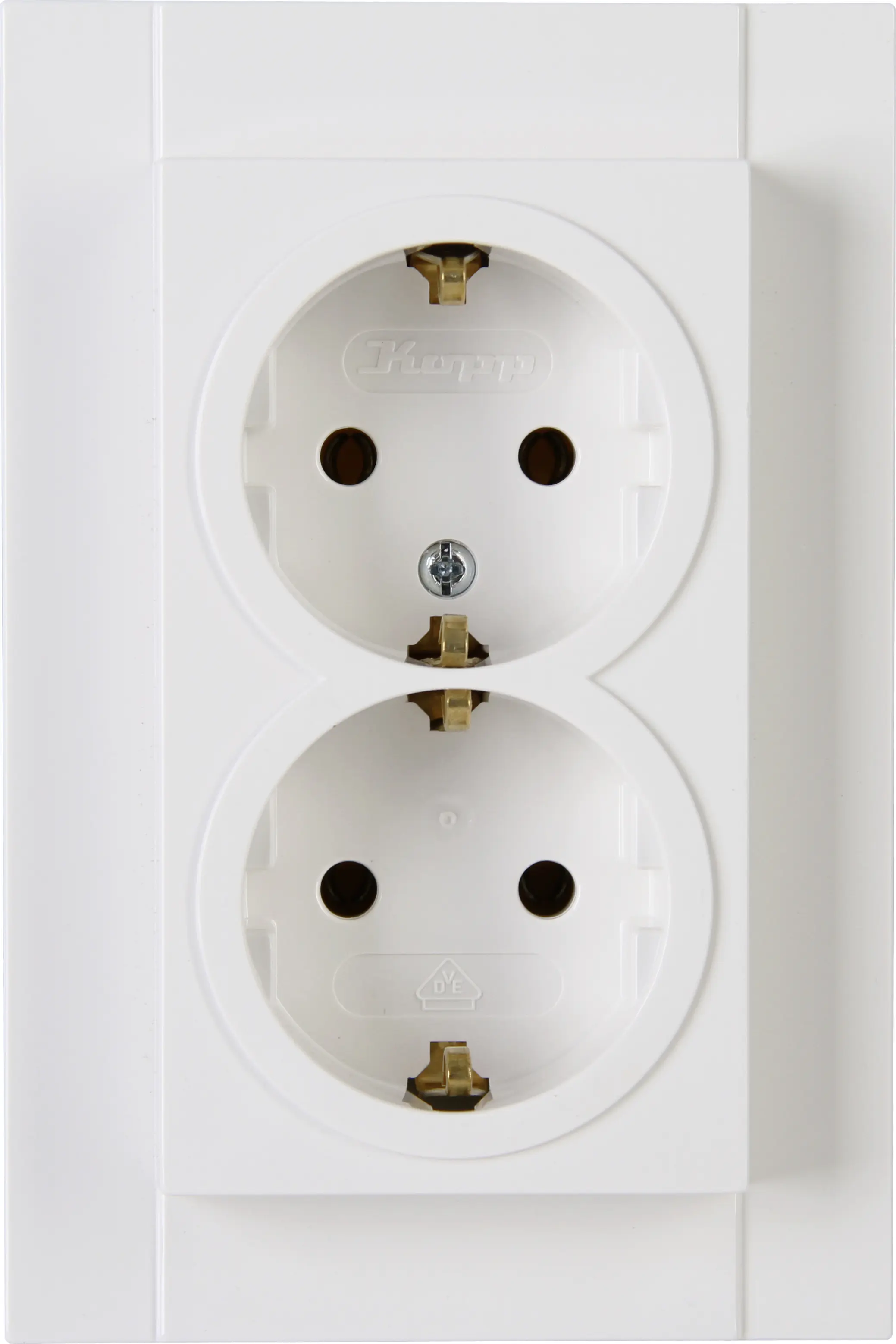 Kopp Schutzkontakt-Steckdose 2-fach ATHENIS reinweiß, 929529084