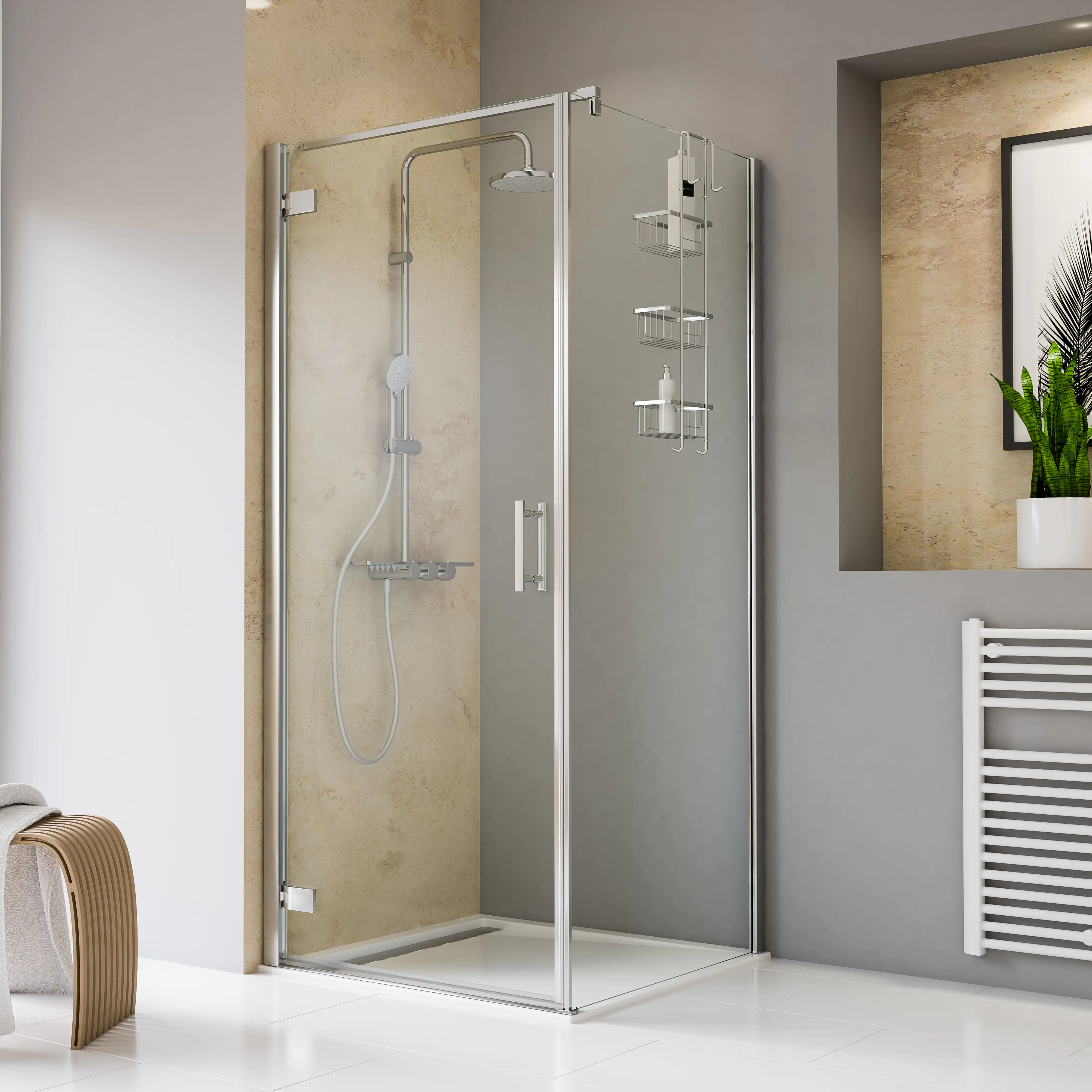 Schulte Drehtür Seitenwand 90 x 90 cm Toura