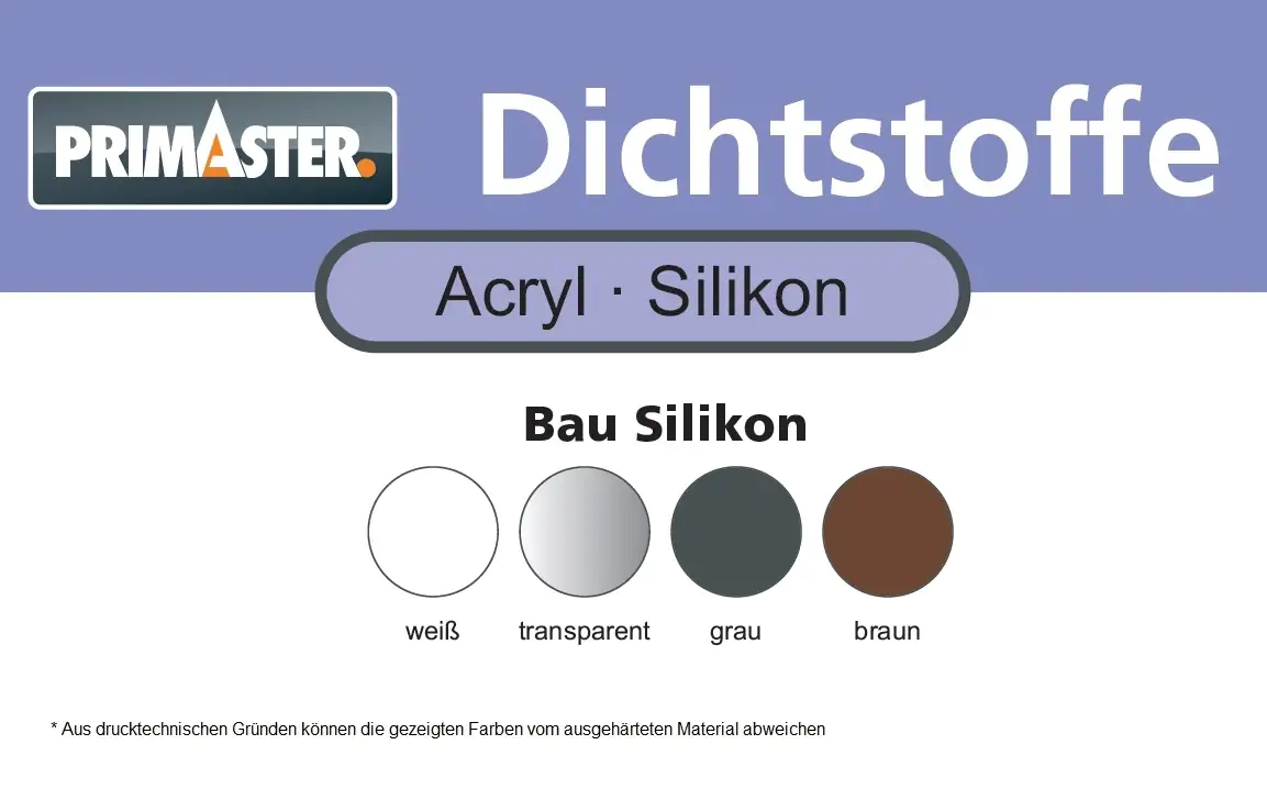 Primaster Bau und Fenster Silikon weiß 310 ml