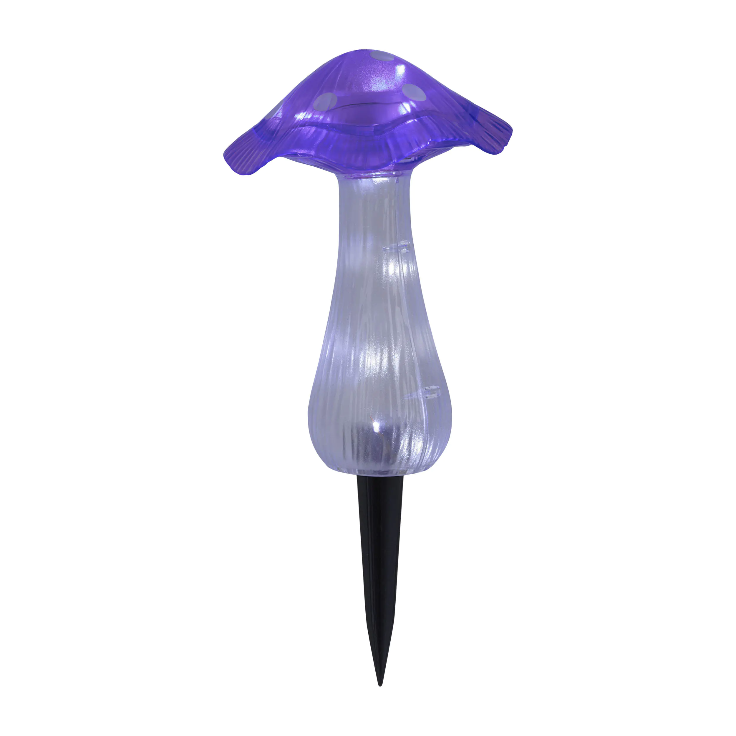 Light & More LED Solarleuchte Pilz lila