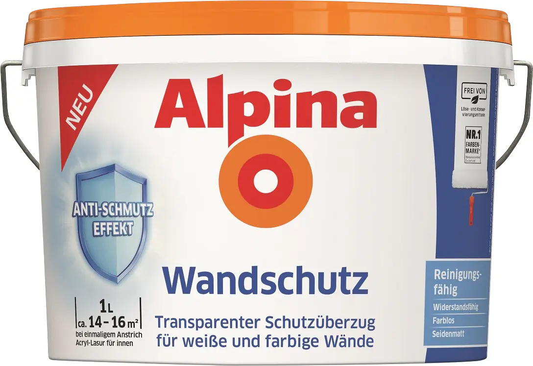 Alpina Schutzanstrich Wandschutz transparent 1 L