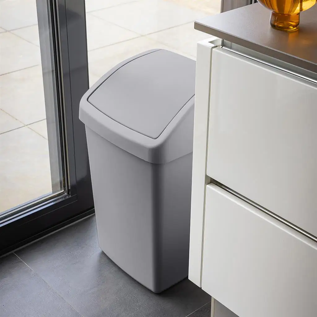 Sunware Schwingdeckeleimer Delta 50 l, grau