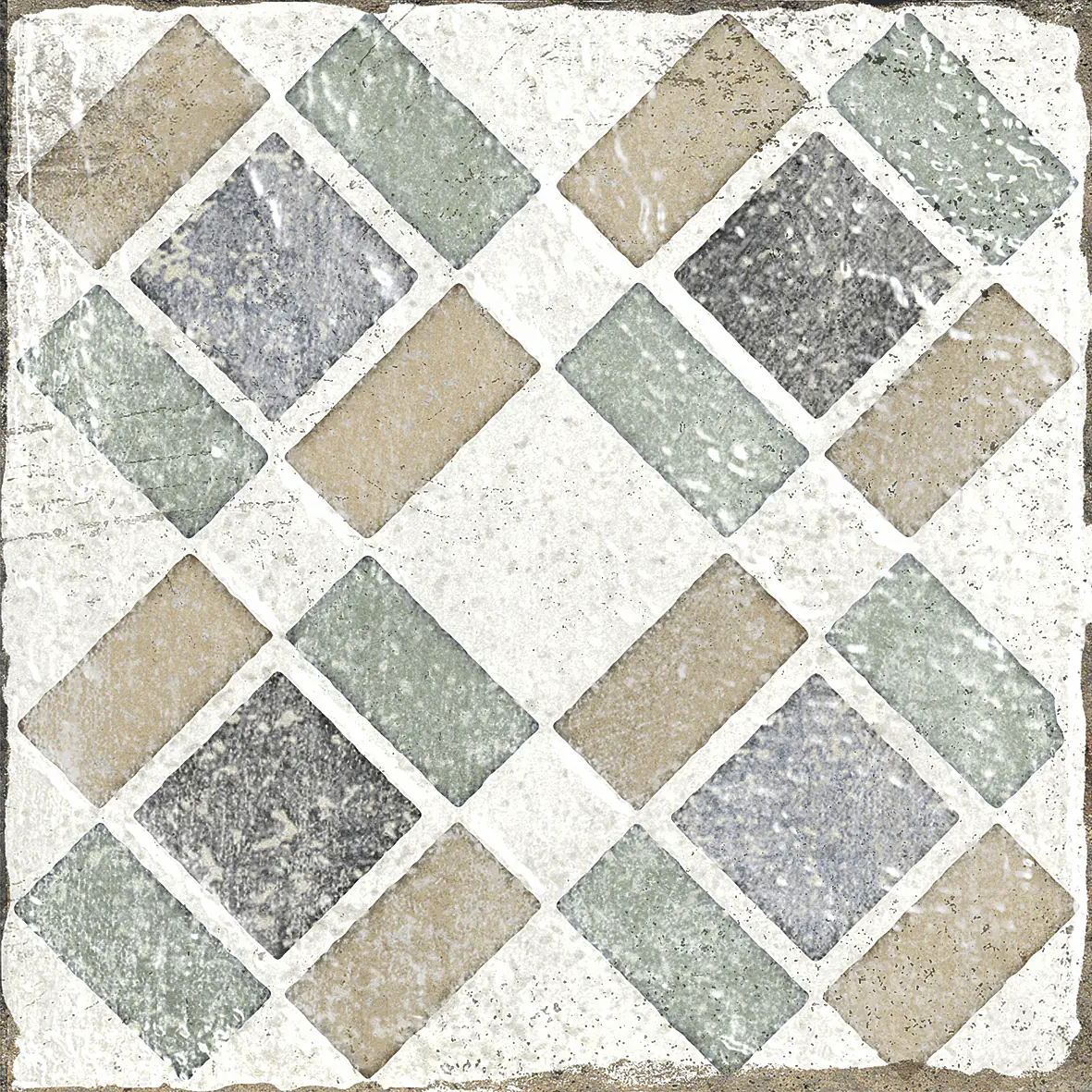 Bodenfliese Feinsteinzeug Marrakesh 20 x 20 cm blau-beige Bodenfliese Feinsteinzeug Marrakesh 20 x 20 cm blau-beige