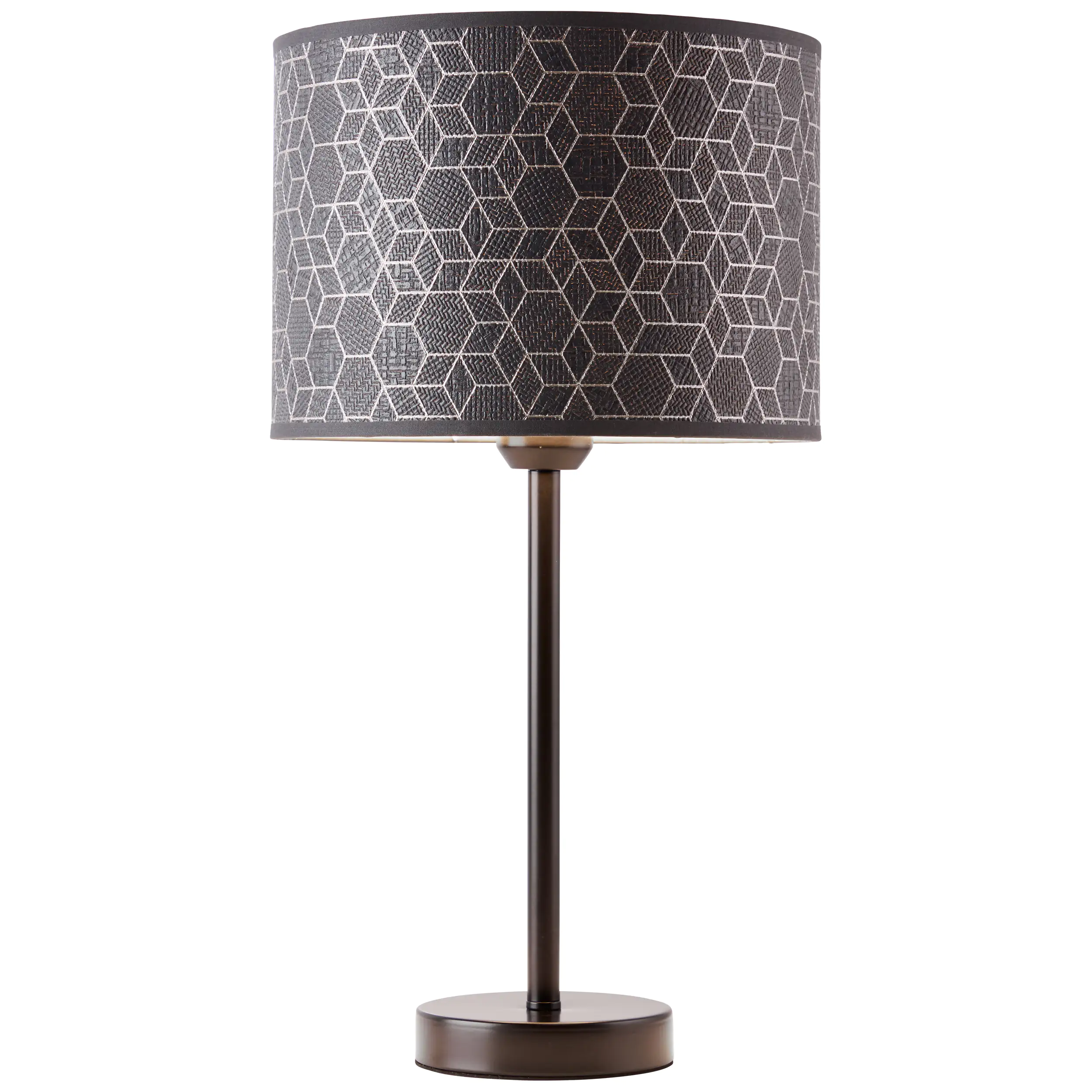 4004353376528 Brilliant Tischleuchte Galance groß schwarz E27 40 W mit Schnurschalter