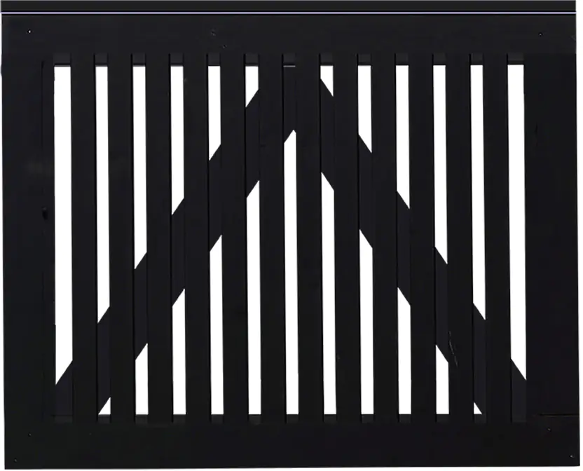 Plus Tor Sendai 100 x 80 cm RAL 9005 Schwarz