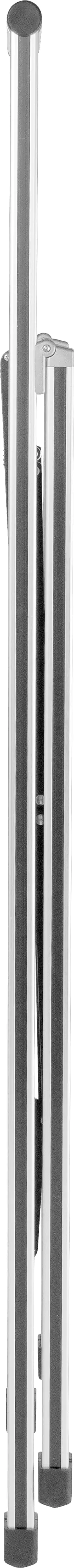 Wenko Trittleiter klappbar Sicherheitsleiter mit 3 rutschsicheren XXL-Stufen 2,55 m