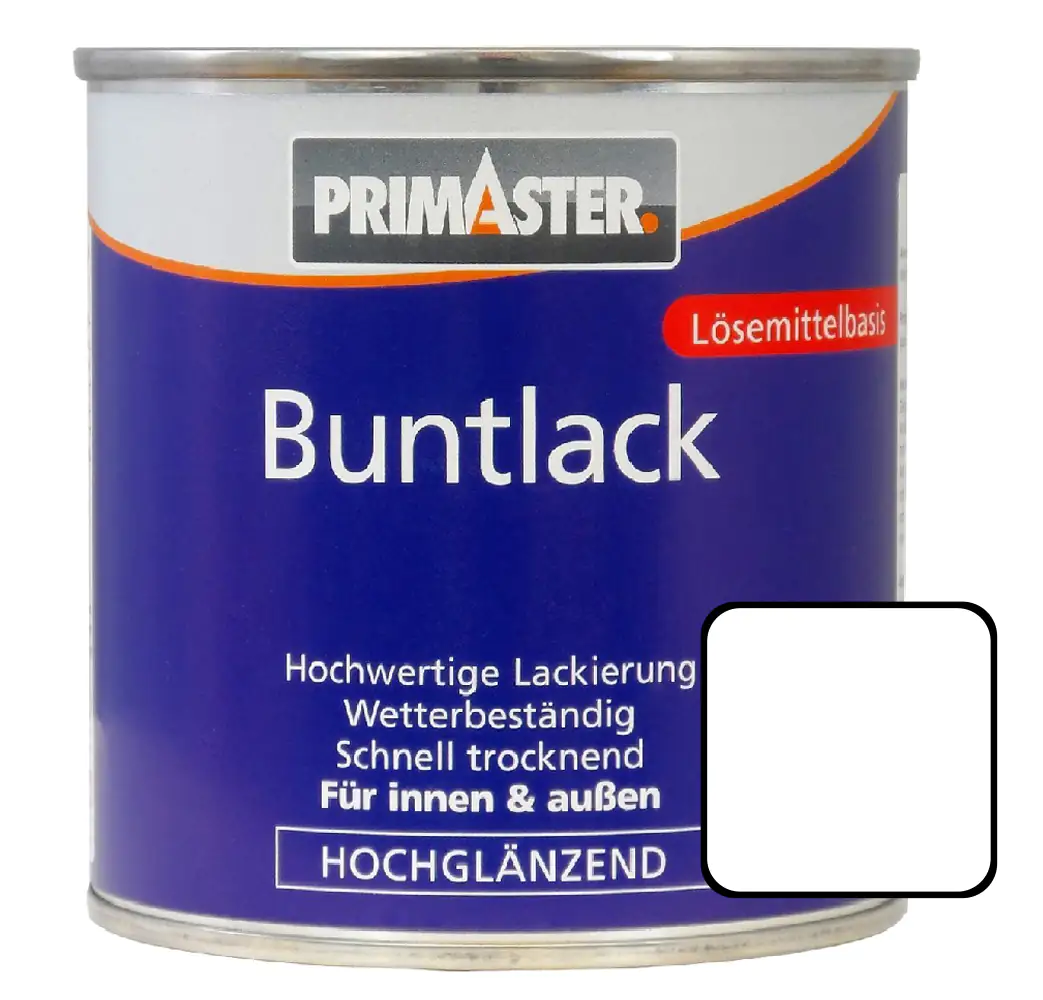 Primaster Buntlack RAL 9010 750 ml weiß hochglänzend
