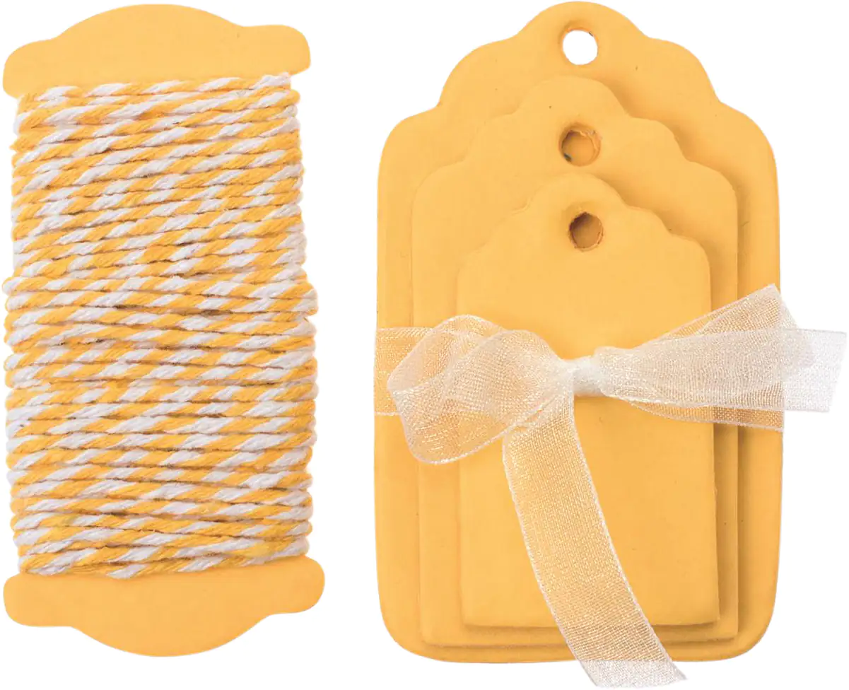 Glorex Papier-Etiketten gelb 5-8 x 3,5-5 cm, 15 Stück Glorex Papier-Etiketten gelb 5-8 x 3,5-5 cm, 15 Stück