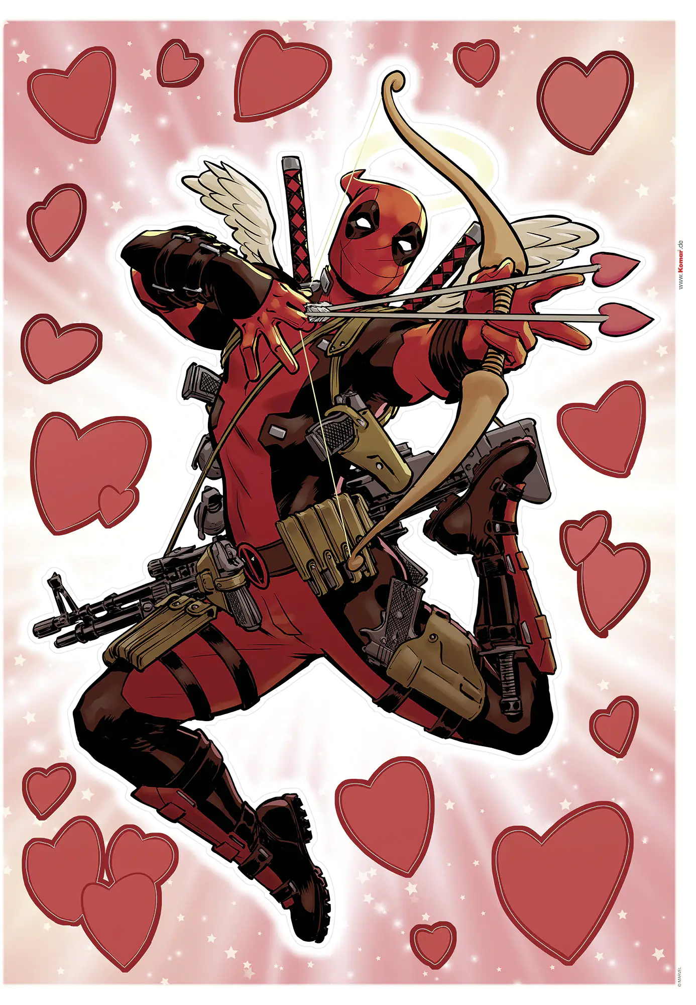 Komar Dekosticker Deadpool Lovepool 50 x 70 cm Komar Dekosticker Deadpool Lovepool 50 x 70 cm