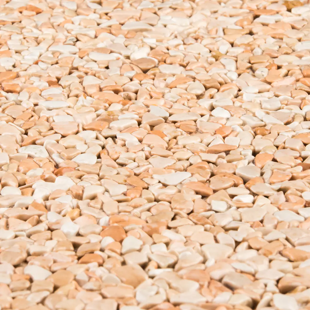 RAVELLO Steinteppich Boden Indoor Körnung Mittel Farbe rosa 19 kg Set