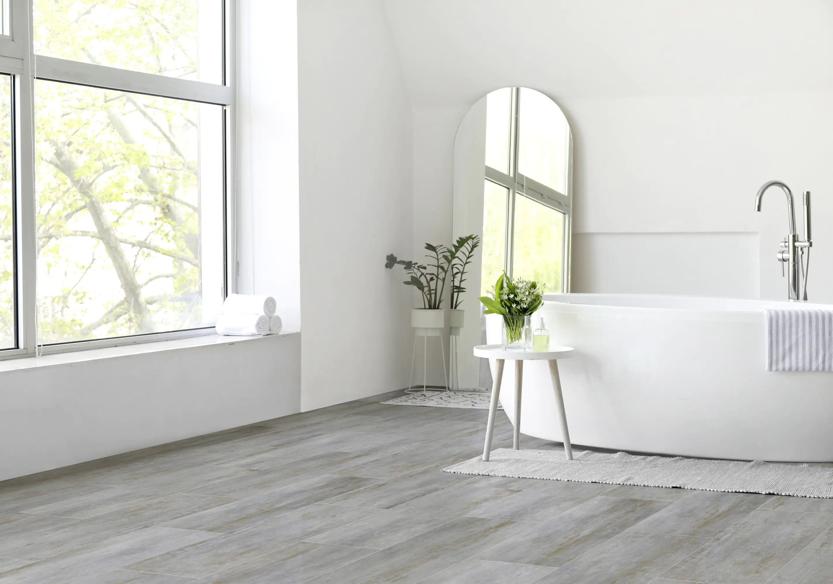 Bodenfliese Feinsteinzeug Allora due 30 x 60,4 cm grau