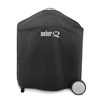 Weber Premium Abdeckhaube für Grills Serie Q300 / Q3000 mit Rollwagen