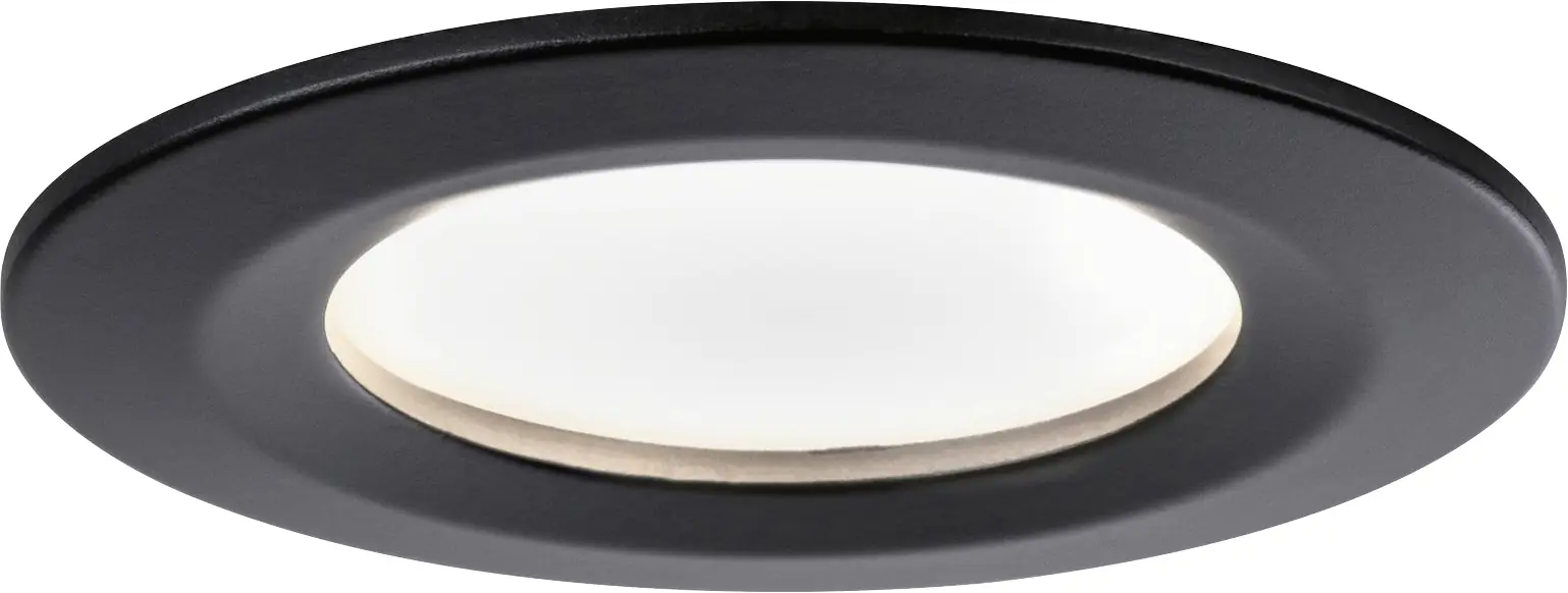 Paulmann LED Einbauleuchte Nova 3er- Set schwarz matt  Ø 7,8 cm 