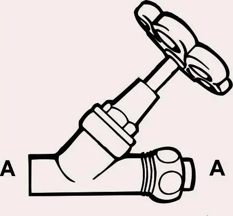 Cornat Schrägsitzventil für 22 mm Kupferrohr