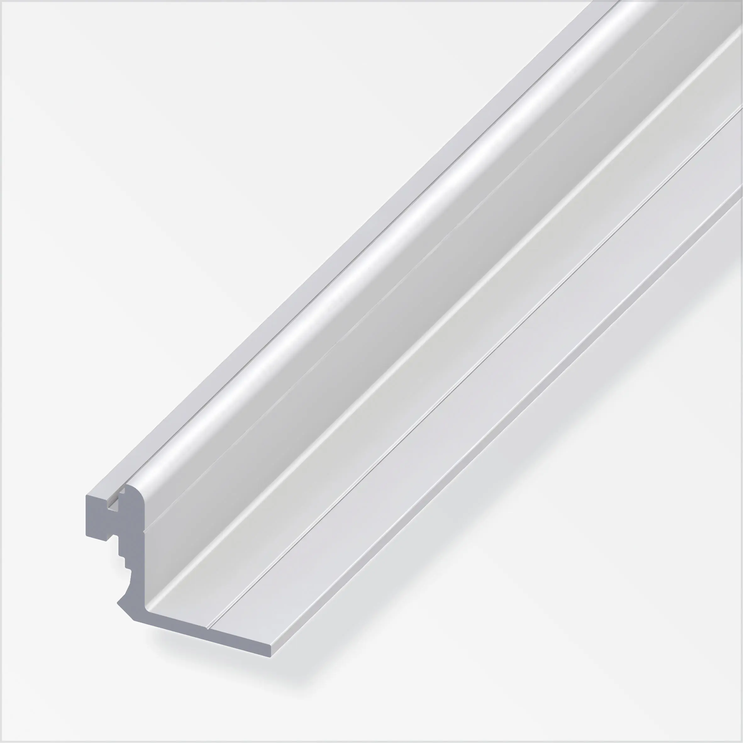 coaxis®-Anschlag-Profil 1 m, 23.5 mm Aluminium eloxiert silber