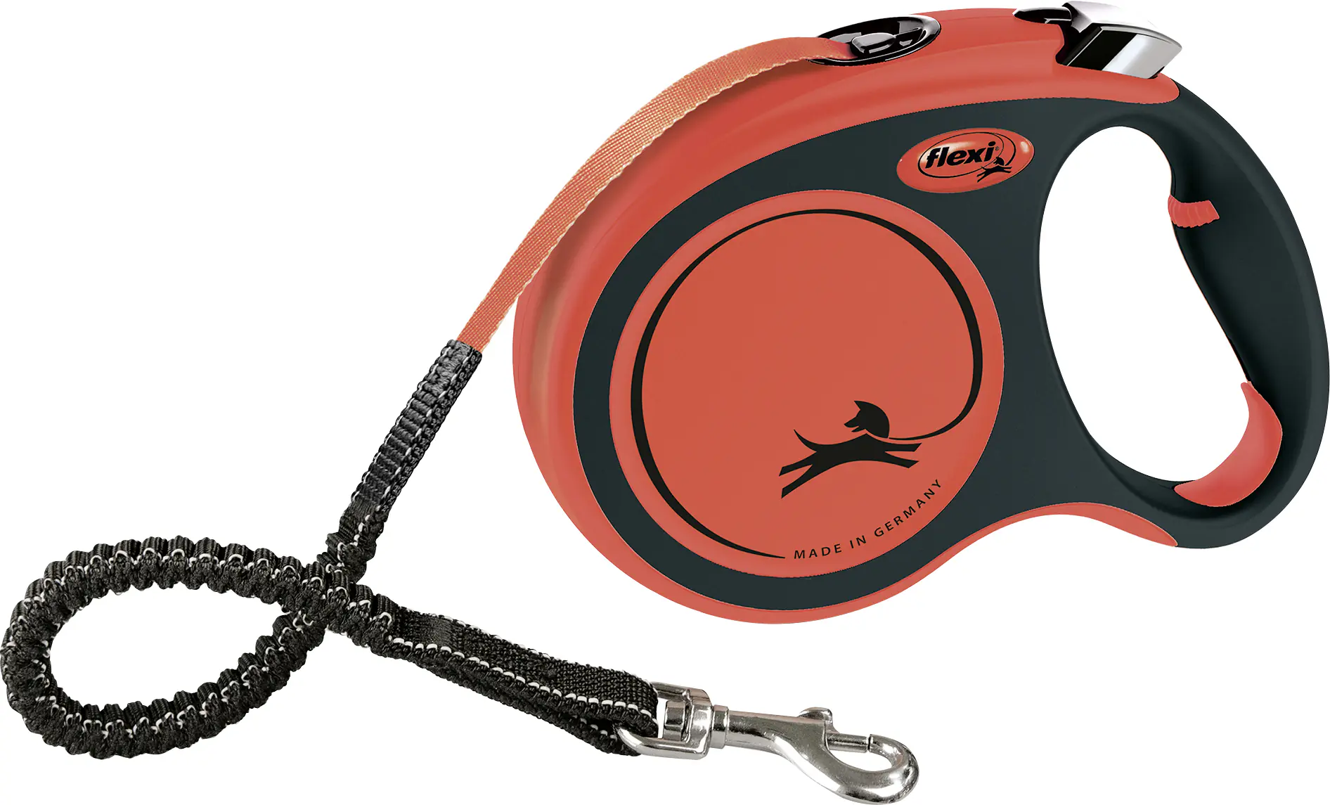 Flexi Hundeleine Xtreme schwarz/orange, Gurt