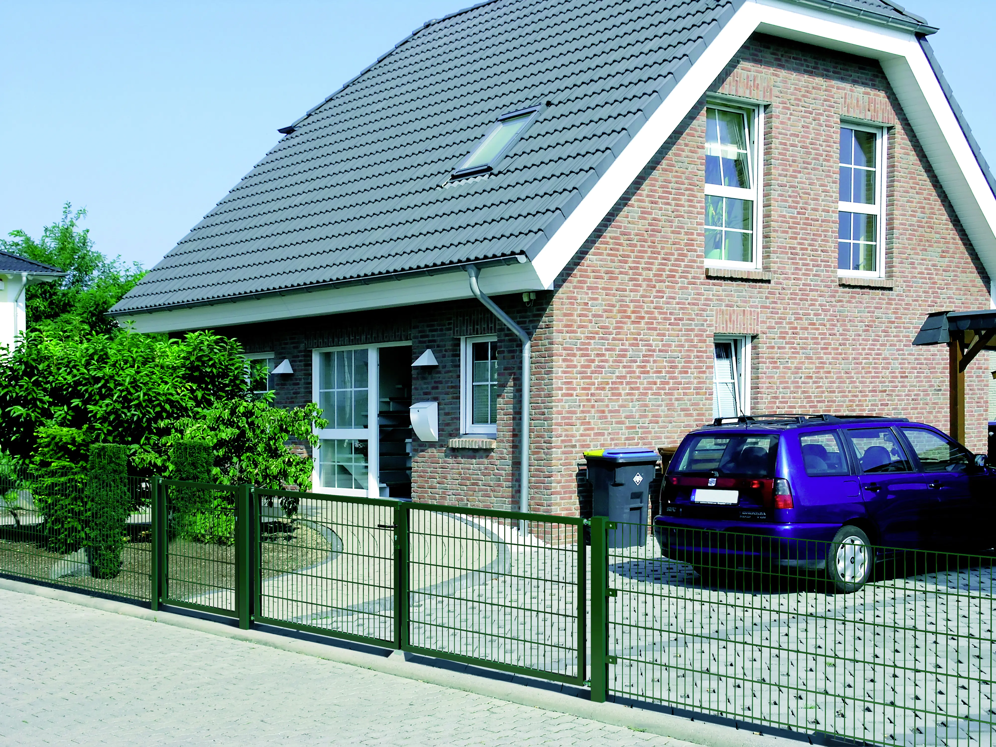 Alberts Stabgitter Doppeltor Flexo 250 x 100 cm 6/5/6 grün zE