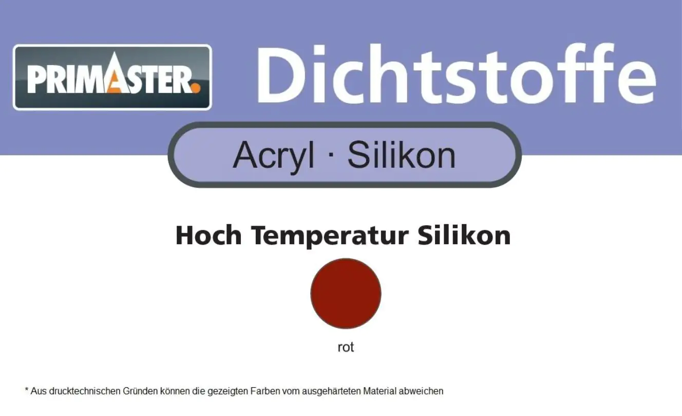 Primaster Hochtemperatur Silikon rot 300 ml