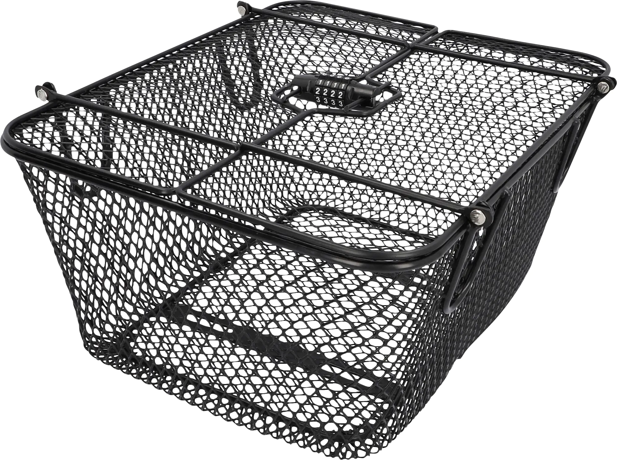 Fischer Gepäckträgerkorb PLUS Safe engmaschig schwarz