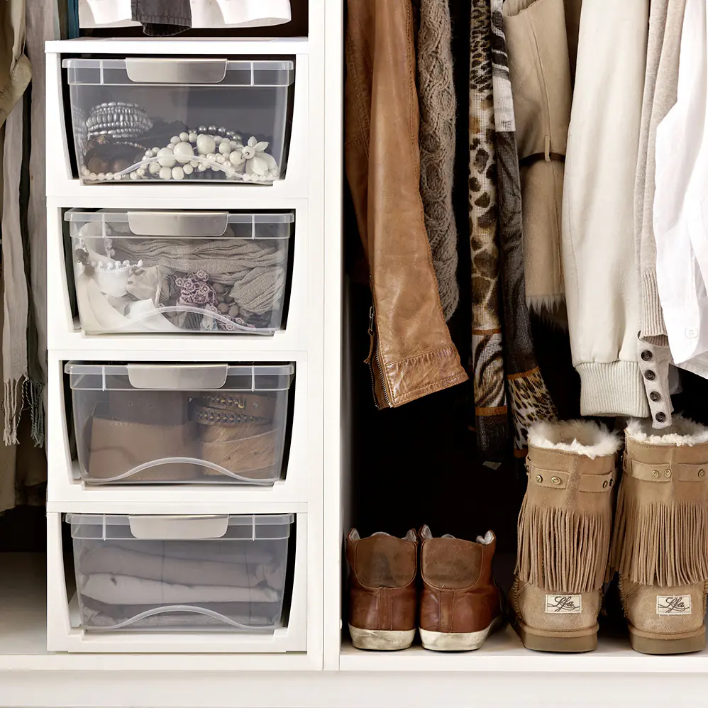 Sunware Omega Drawer unit 6L transparent weiß